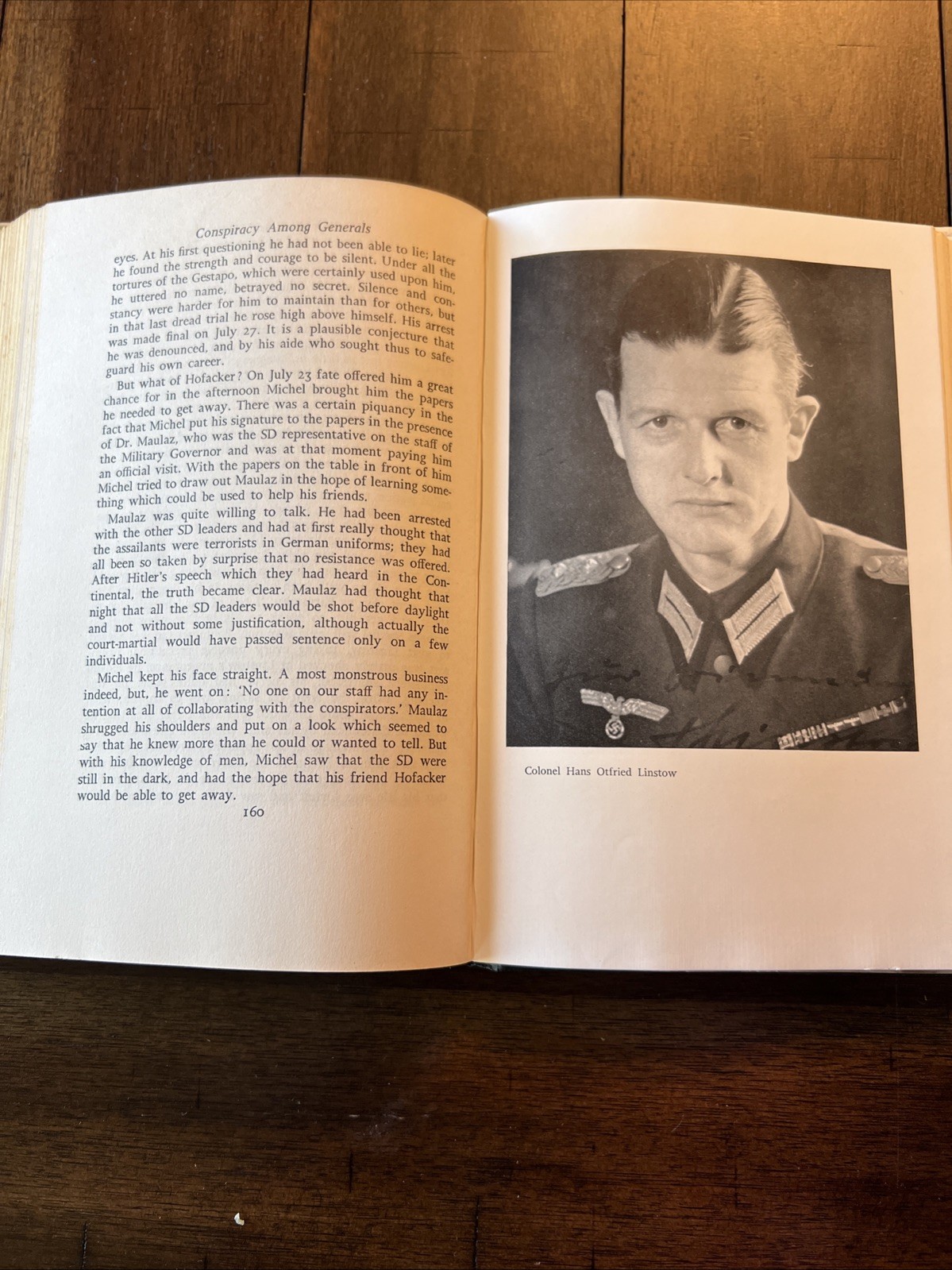 Conspiracy Among Generals by Wilhelm von Schramm. 1956. First English Ed HCDJ