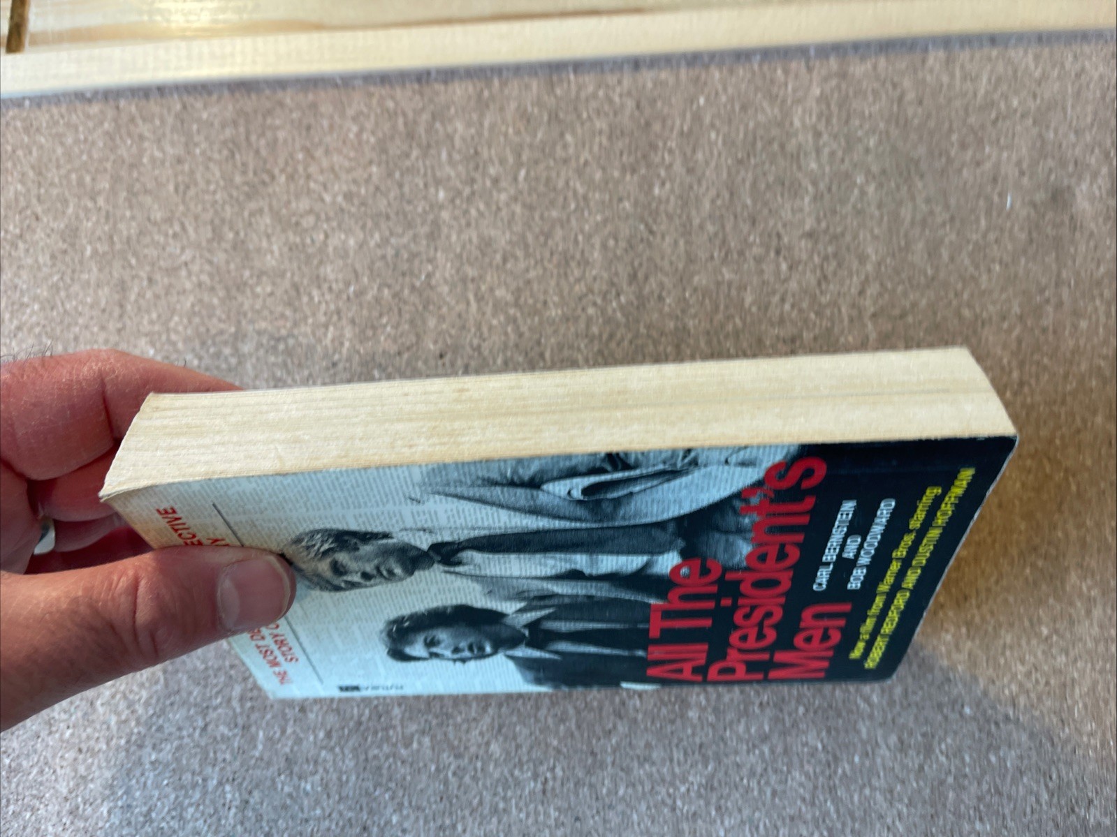 All The President’s Men By Bernstein & Woodward VGC 1976 PB Movie Cover Redford