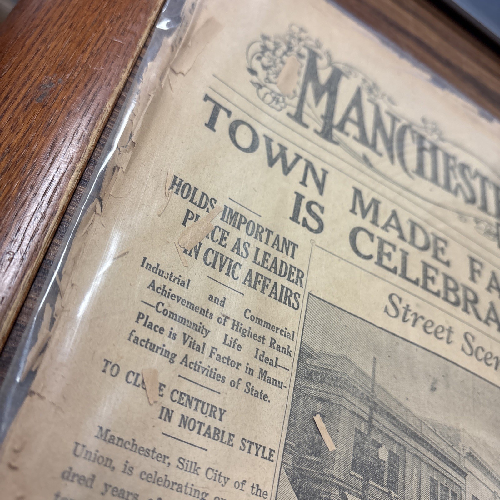 Manchester Centennial Edition of Hartford Times 1923 Newspaper CT History