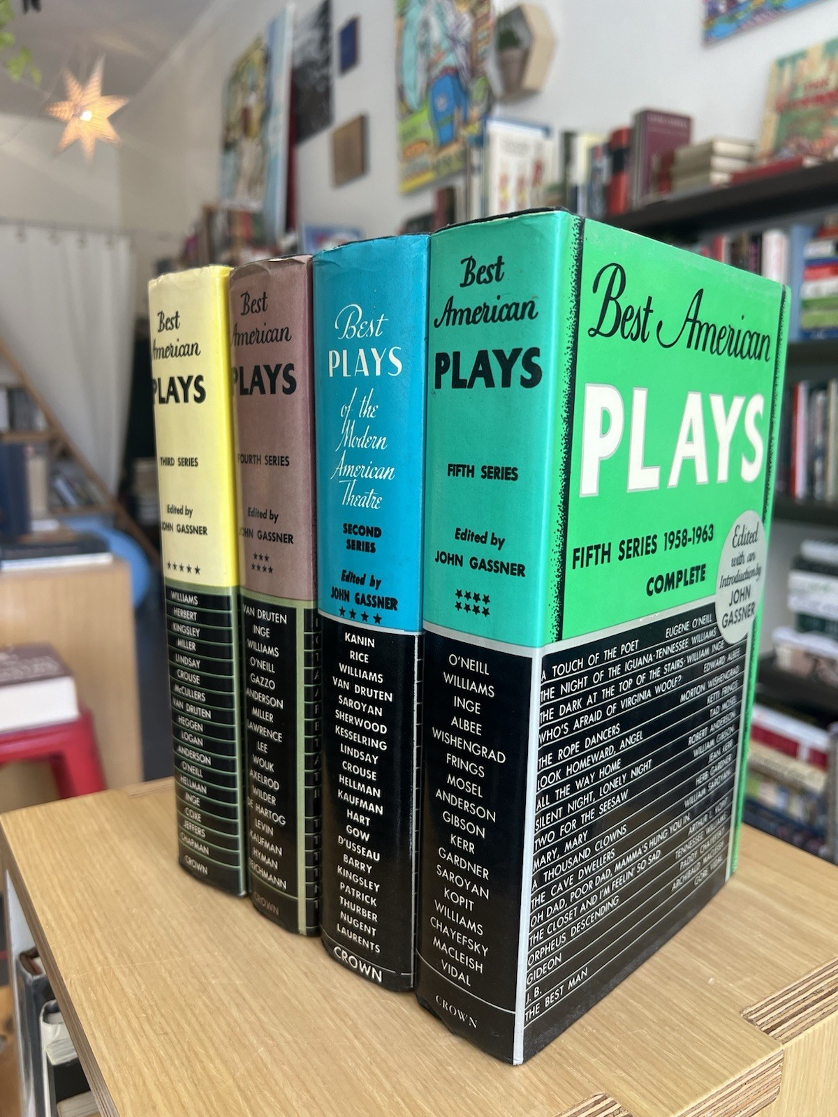 4 Best American Plays: Series 2,3,4,5 1952 HC/DJ John Gassner Theater Books