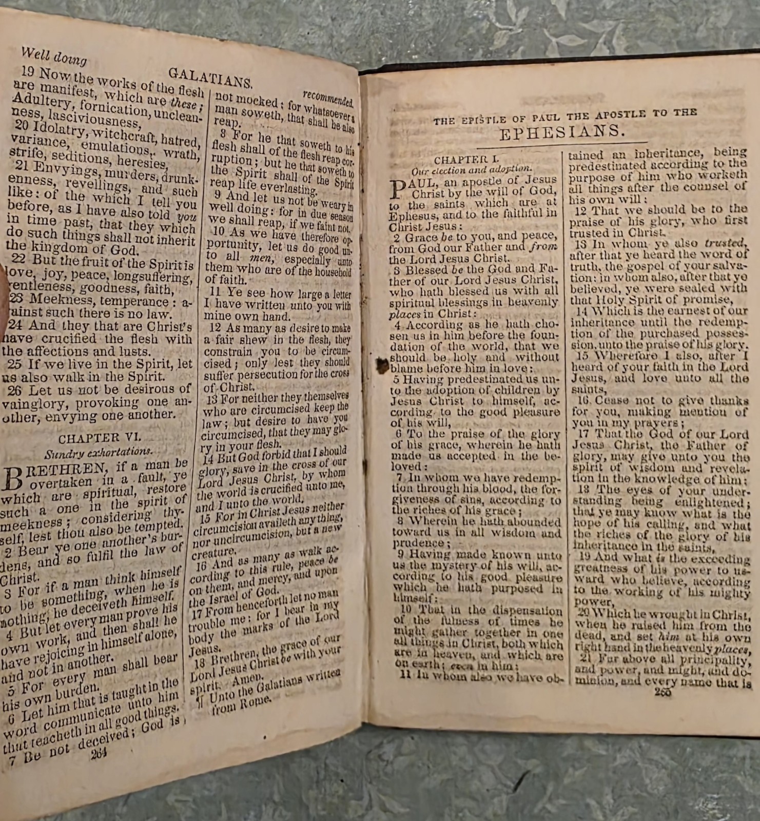 1853 New Testament Small Bible American Bible Society, Antique, Rare. 4.5″