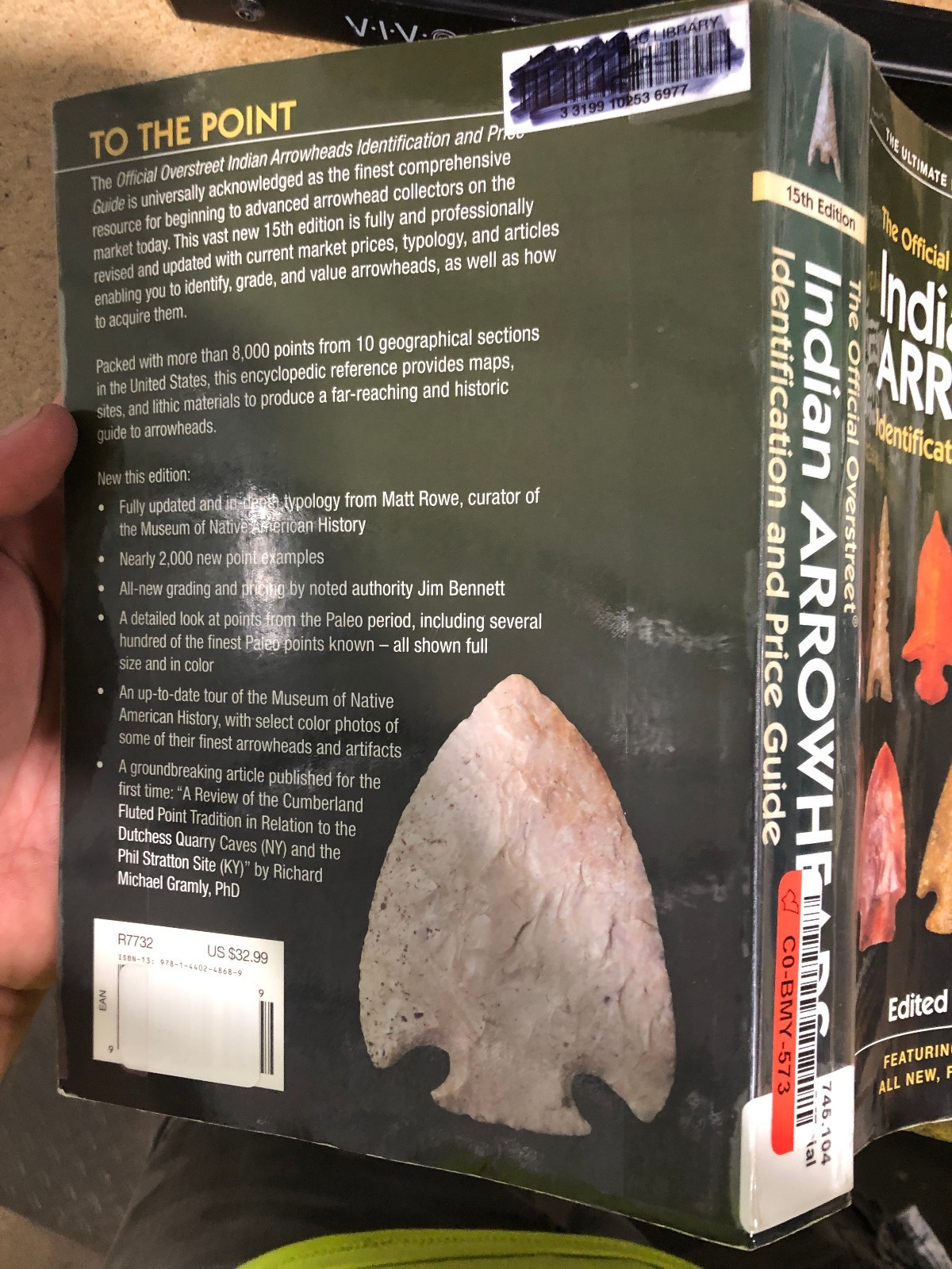 Official Overstreet Indian Arrowheads Identification and Price Guide 15th EX-LIB
