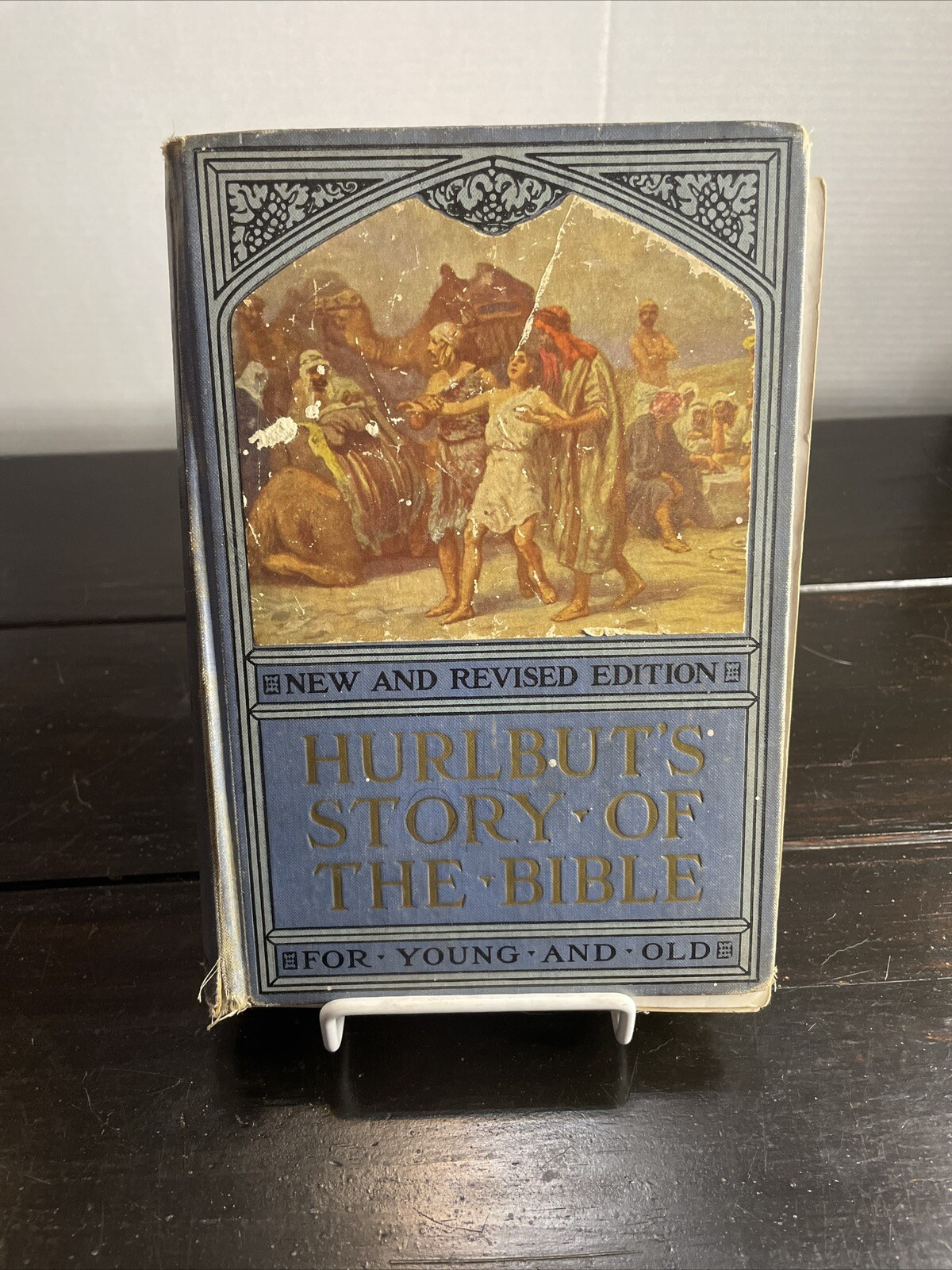 ANTIQUE 1932 New & Revised Ed Hurlburt’s Story of the Bible HB 270 Illustrations