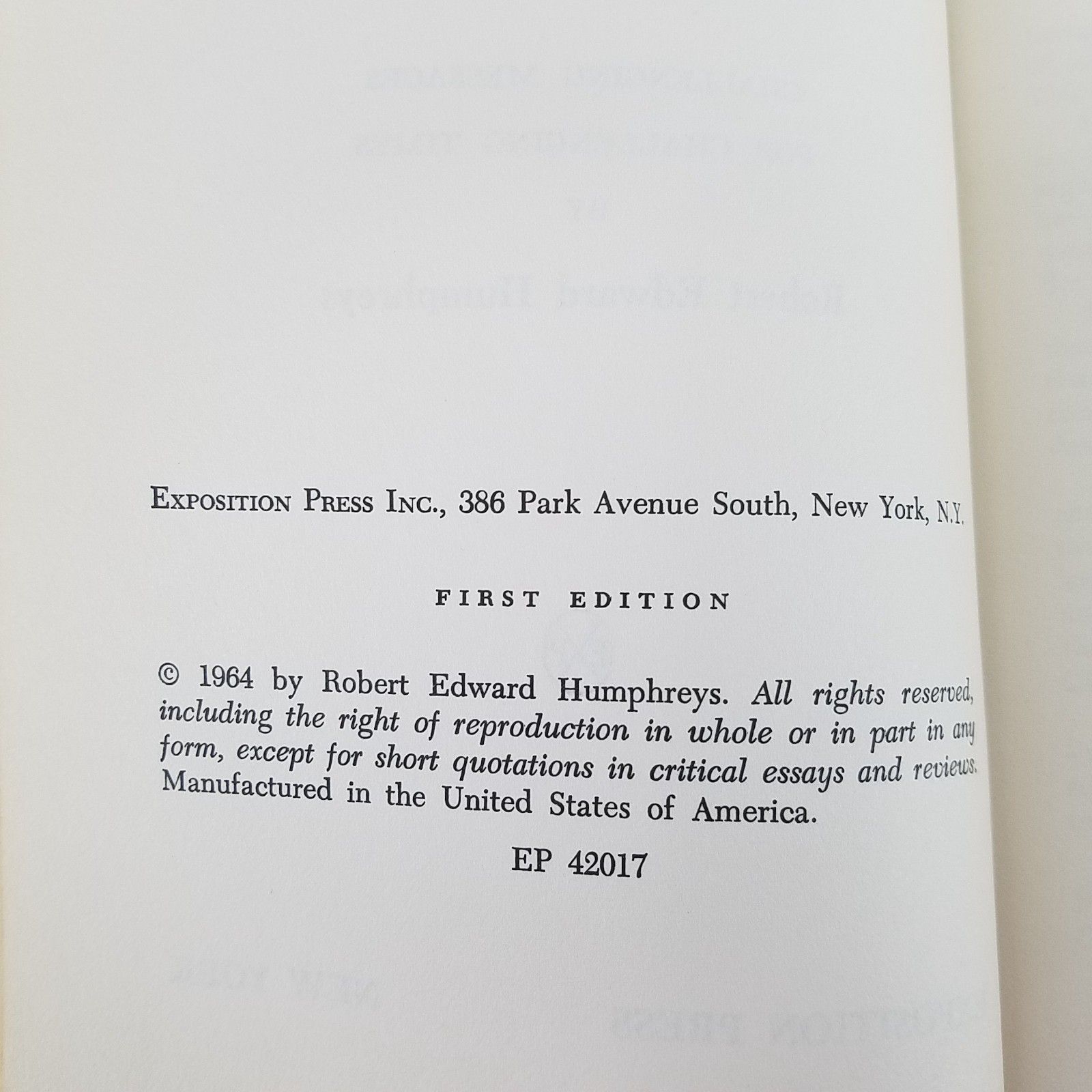 Christians Can Conquer – 1964 1st Edition Hardcover by Robert Edward Humphreys