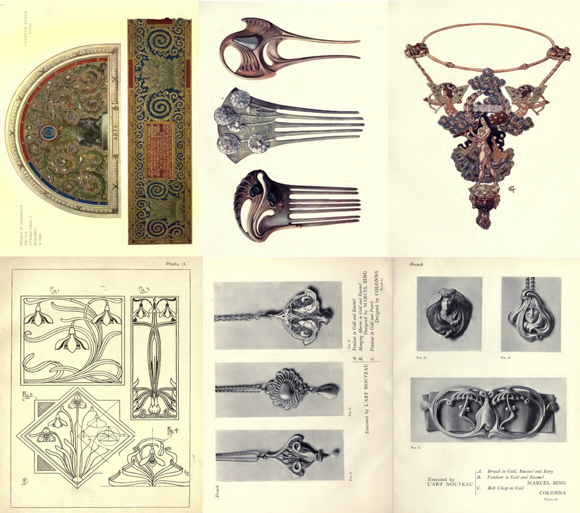 28 Old Books on Art Nouveau Applied Decorative Arts & Graphic Design on DVD