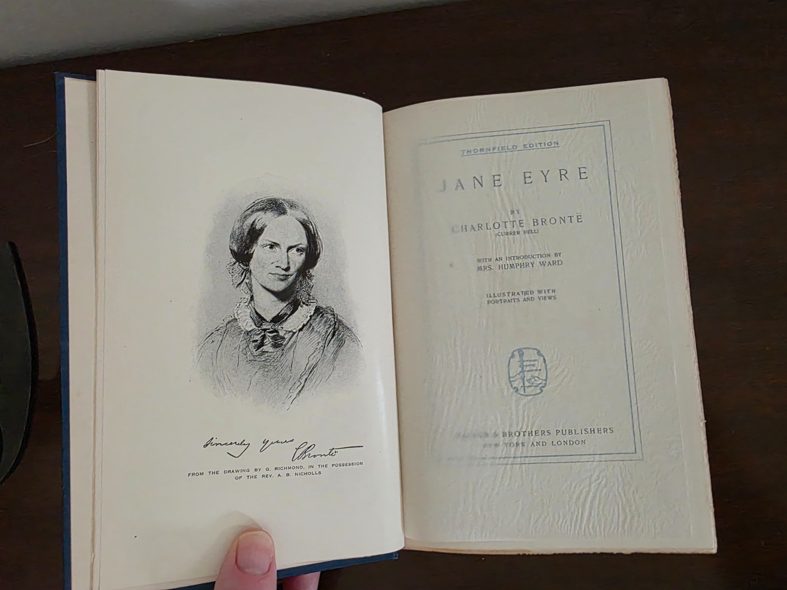1899 Brontë 7 Volume Set Thornfield Edition Harper Illustrated Antique Gilt