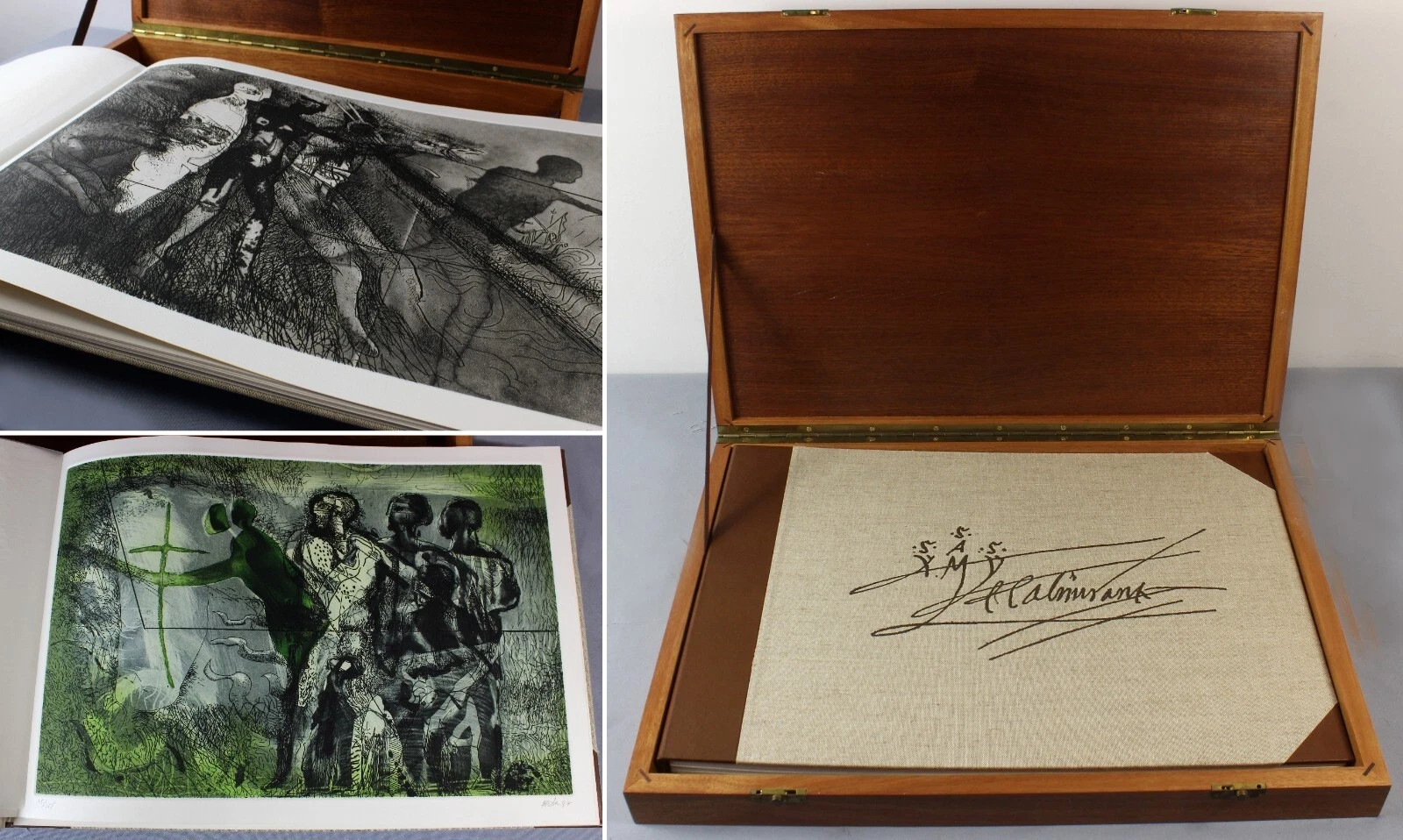 Columbus Papers luxury 1987 edition – Juan RODA signed etchings – in wooden case