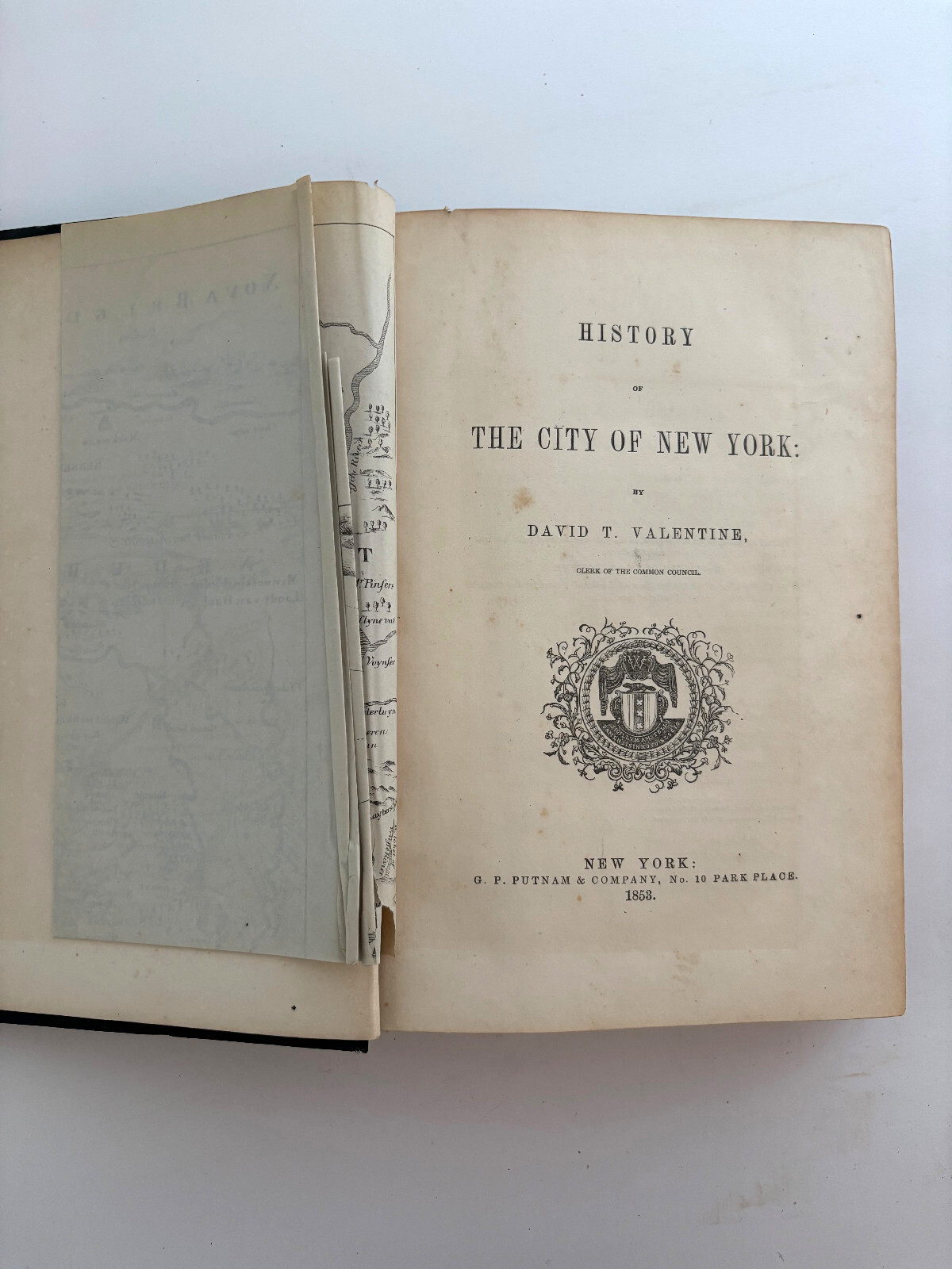 Valentines History Of The City Of New York 1854, Maps, Illustrations