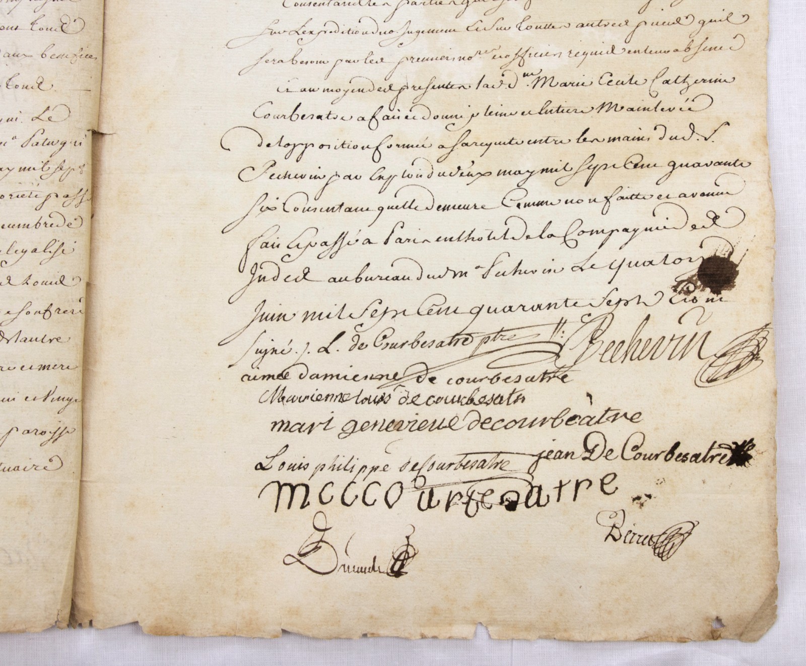 FRENCH East India Company – manuscript archive from 1747-1800 – Compagnie Indes