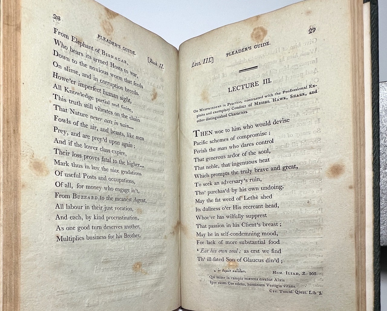 Pleader’s Guide John Surrebutter 1803 Antique 1st American Ed. Common Law Poem