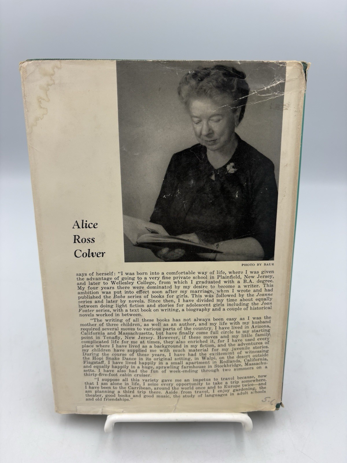 Janet Moore Physical Therapist By Alice Ross Colver (1965) 1st Edition VTG HC