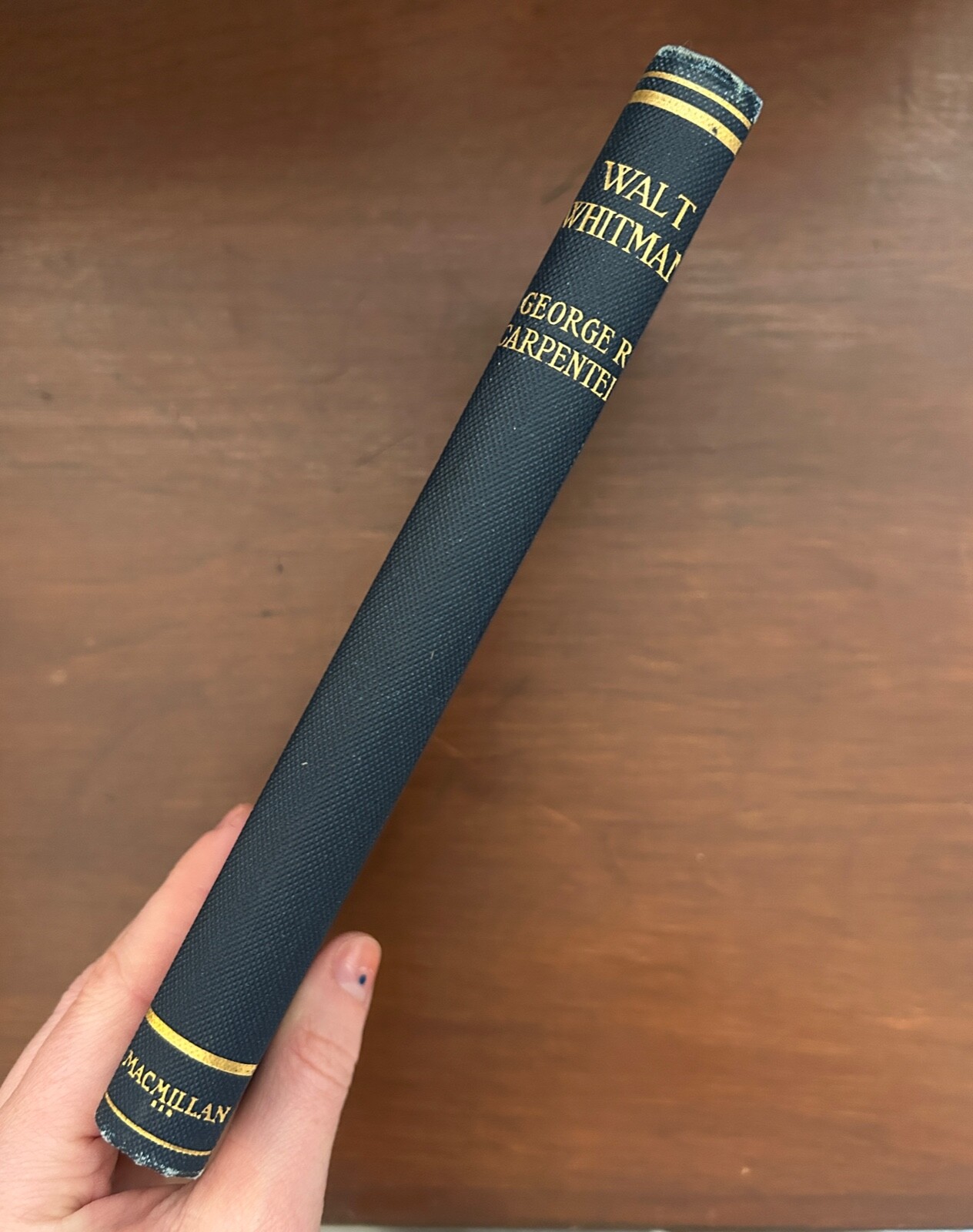 English Men of Letters: Walt Whitman. Carpenter. 1924. HC.