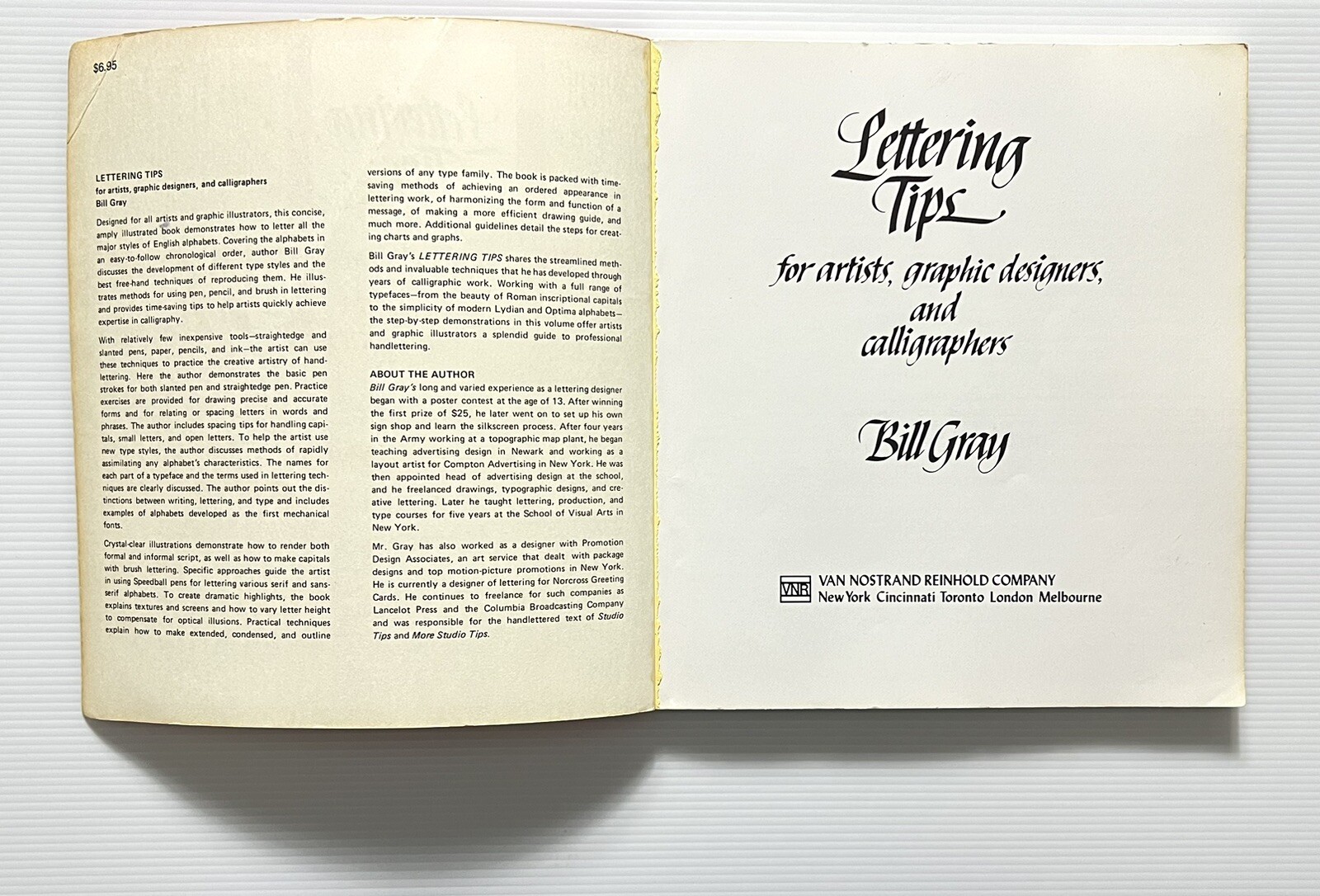 Lettering Tips For Artists, Graphic Designers and Calligraphers by Gray PB 1980