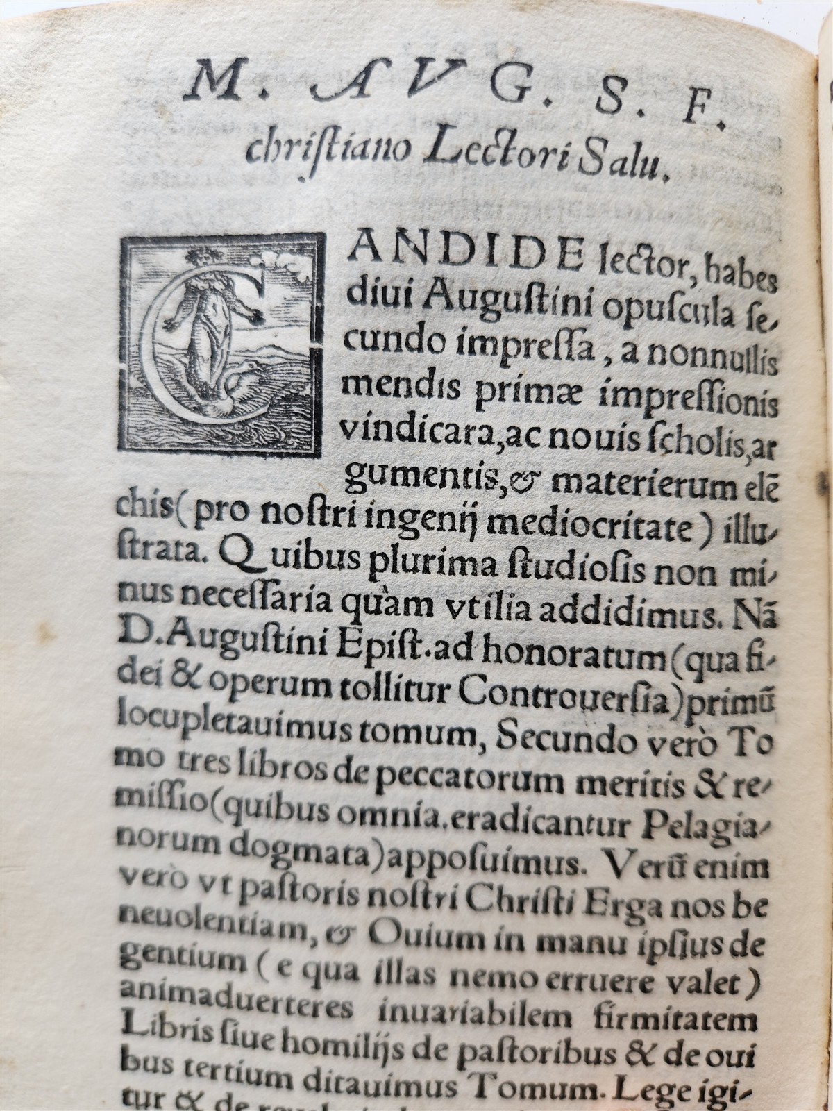1547 D. AURELII AUGUSTINI ECCLESIAE DOCTORIE EXIMII OPUSCOLORUM antique VELLUM