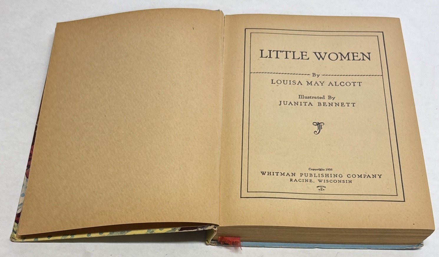 Little Women by Louisa May Alcott c1935 Whitman Publishing 553 Hardcover Vintage