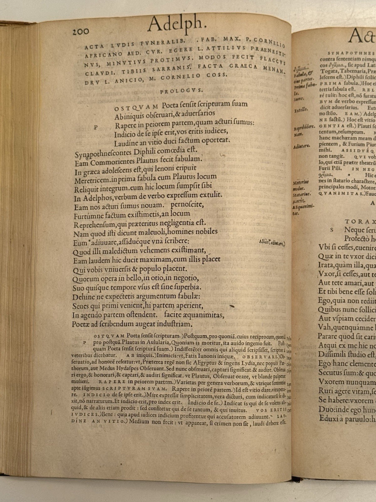 Terence’s Comedies 1536 ESTIENNE FOLIO; Ancient Classics Post-Incunable 1st Ed.