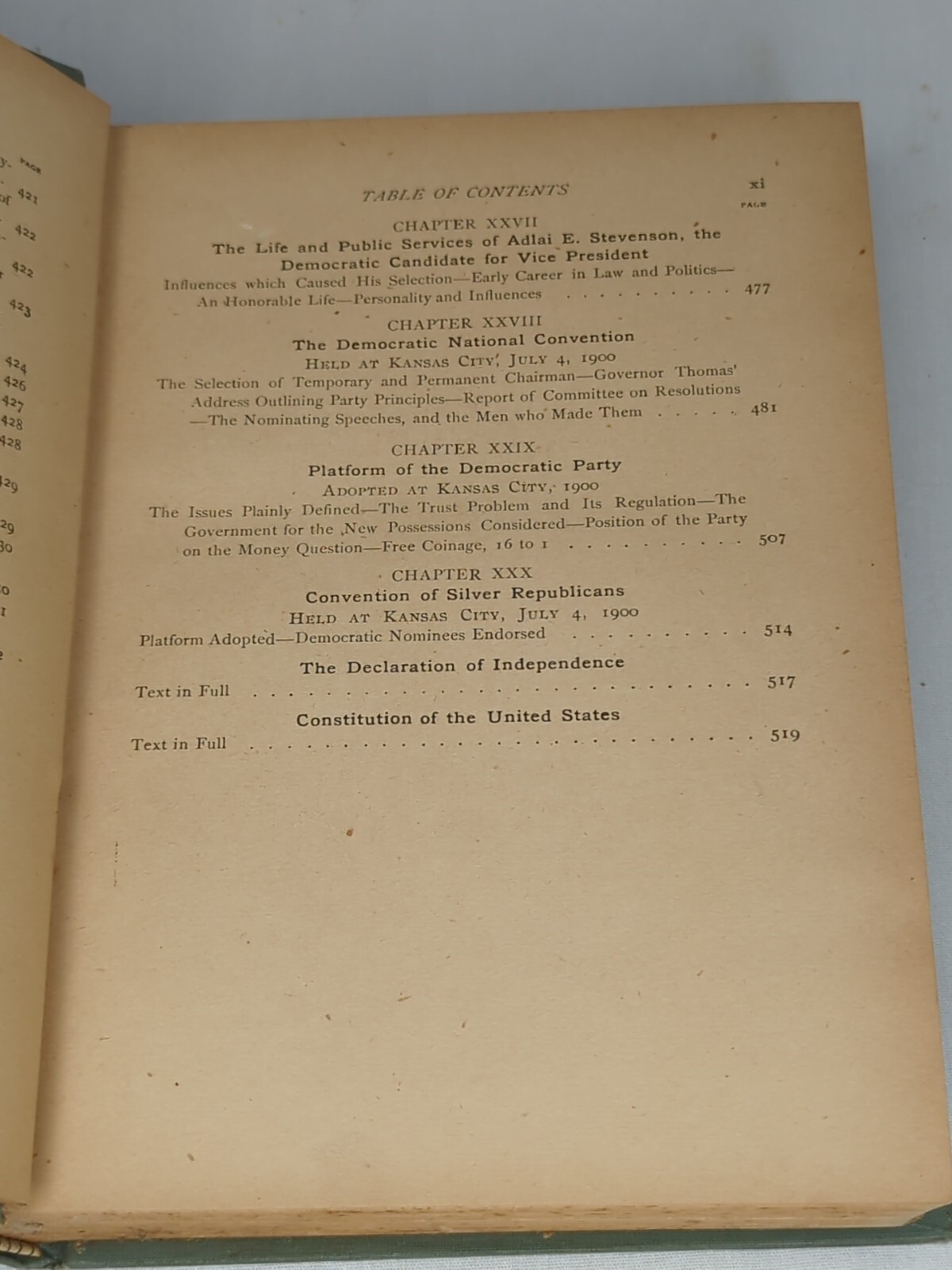 Great Issues & National Leaders 1900 Antique American Political Book