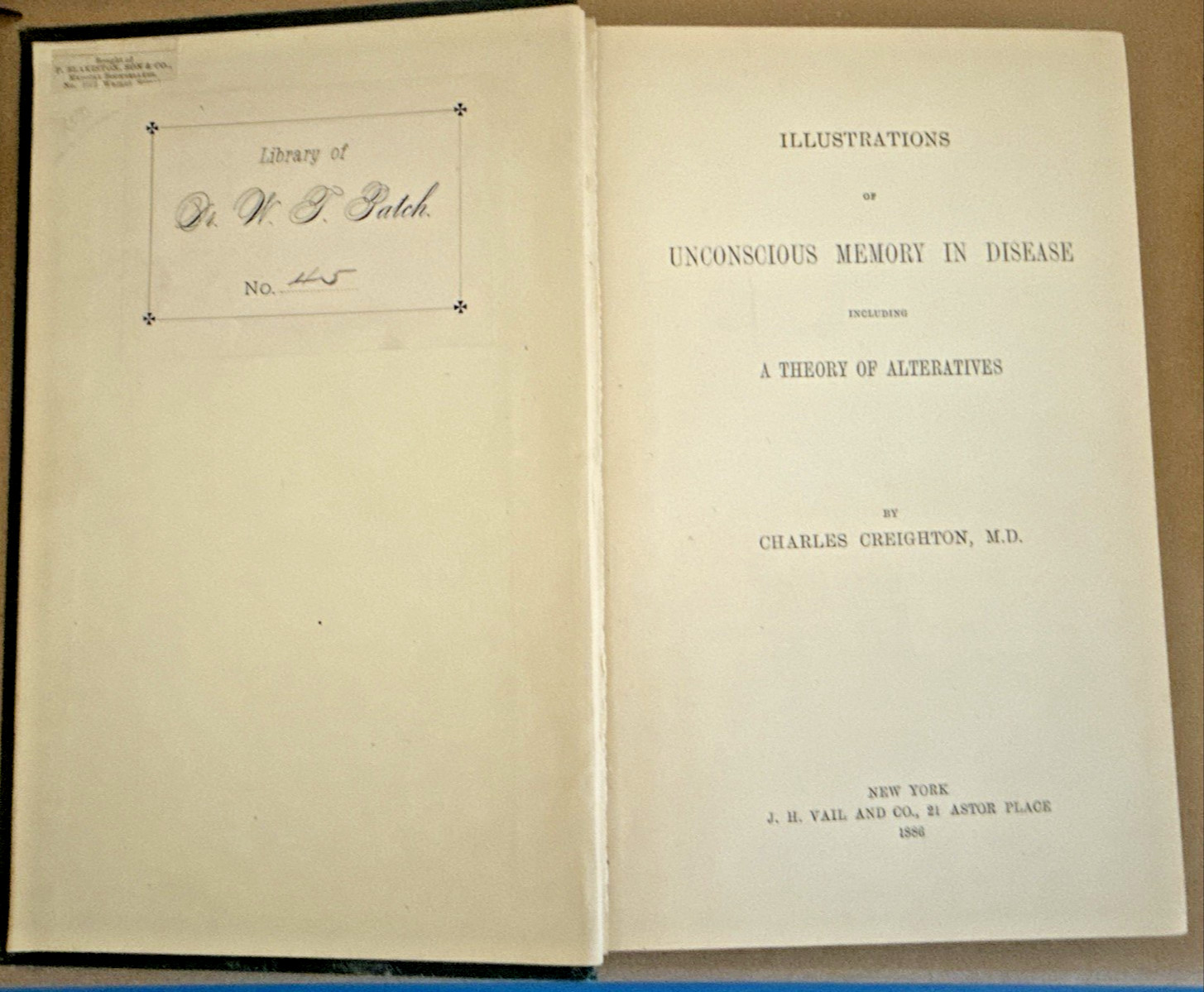 Illustrations Unconscious Memory Disease Creighton 1886 1E Antique Medical Book