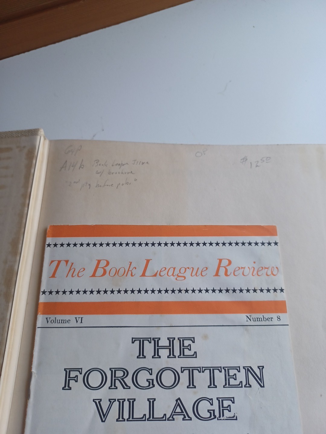 The Forgotten Village by John Steinbeck – Viking Press 1941 HCDJ