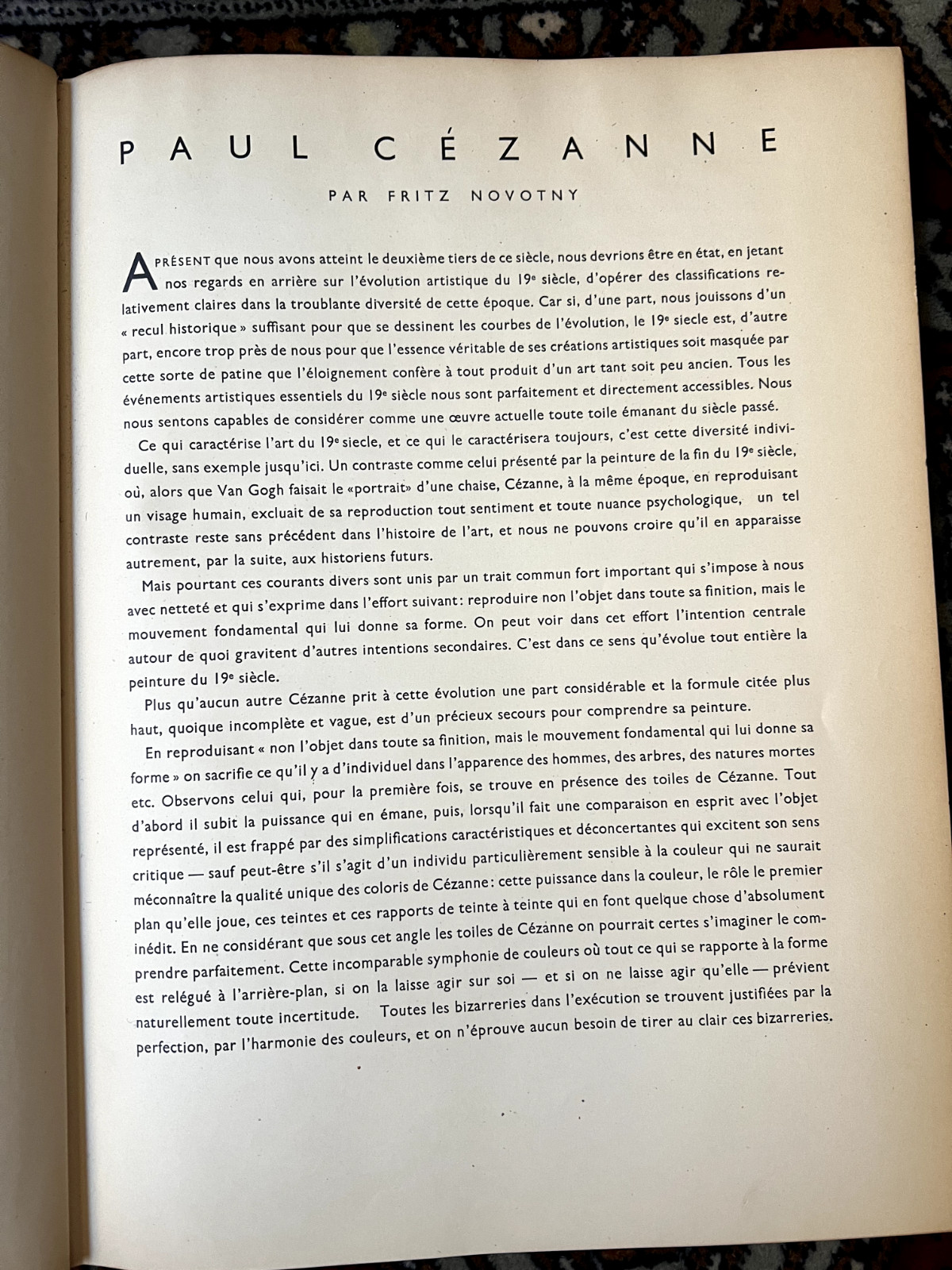 Cézanne by Fritz Novotny- Phaidon Books- 1948