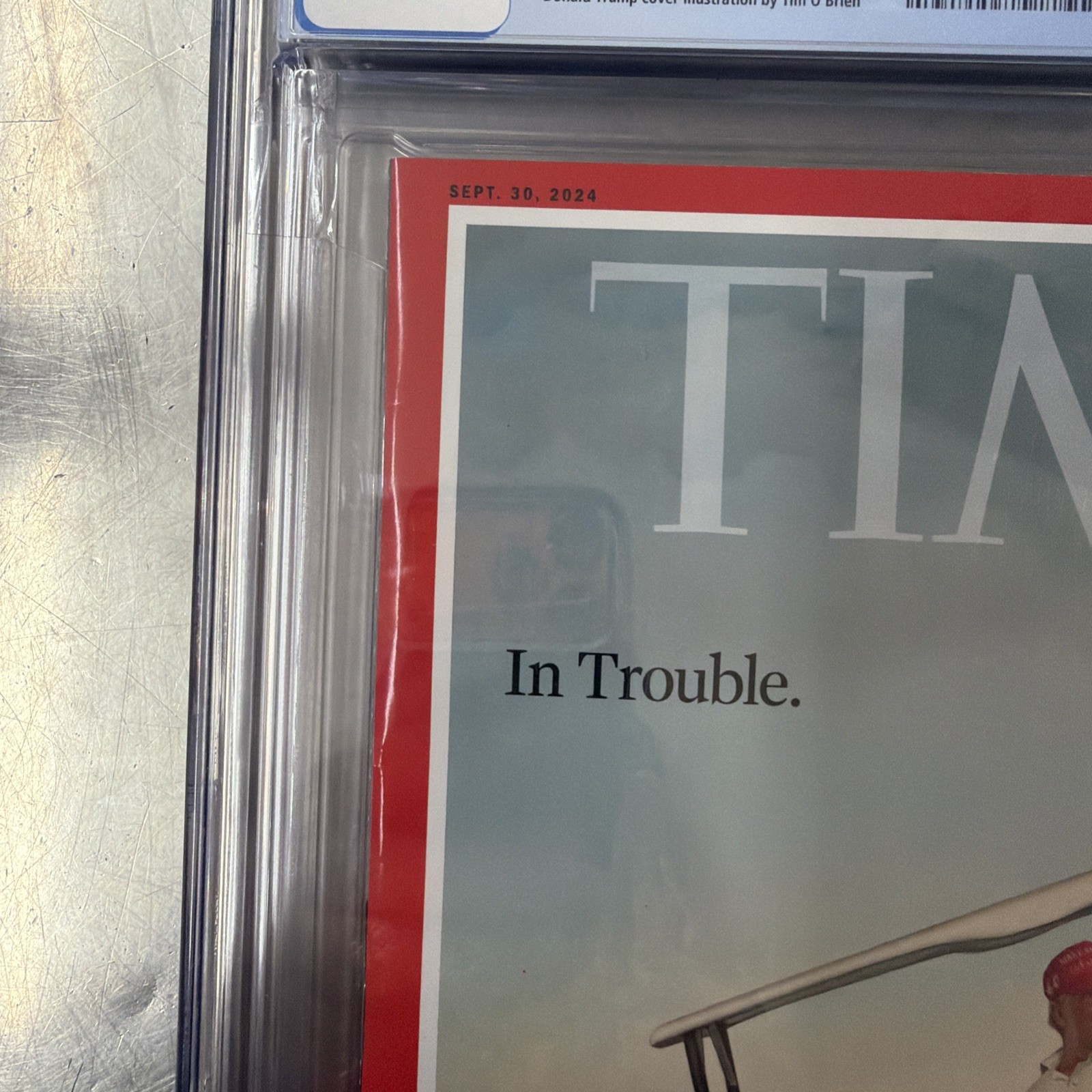 🔥Time Magazine Donald Trump In Trouble – September 30 2024 CGC 9.2. RARE!!! 🔥