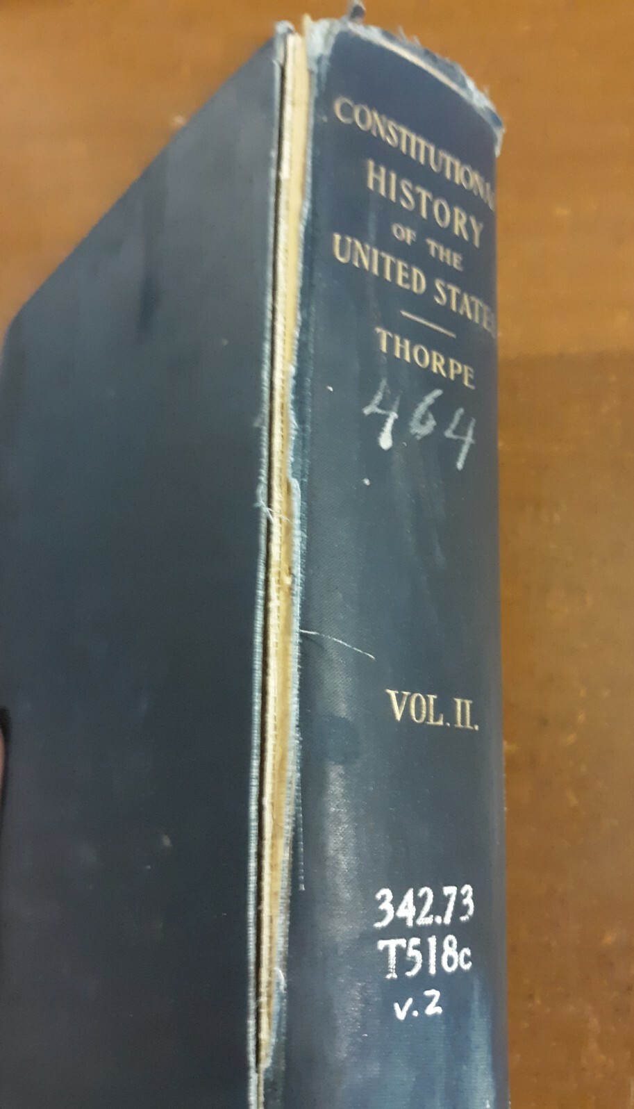 Constitutional History Of The United States, Thorpe, 3 Vol., 1901, X-lib.