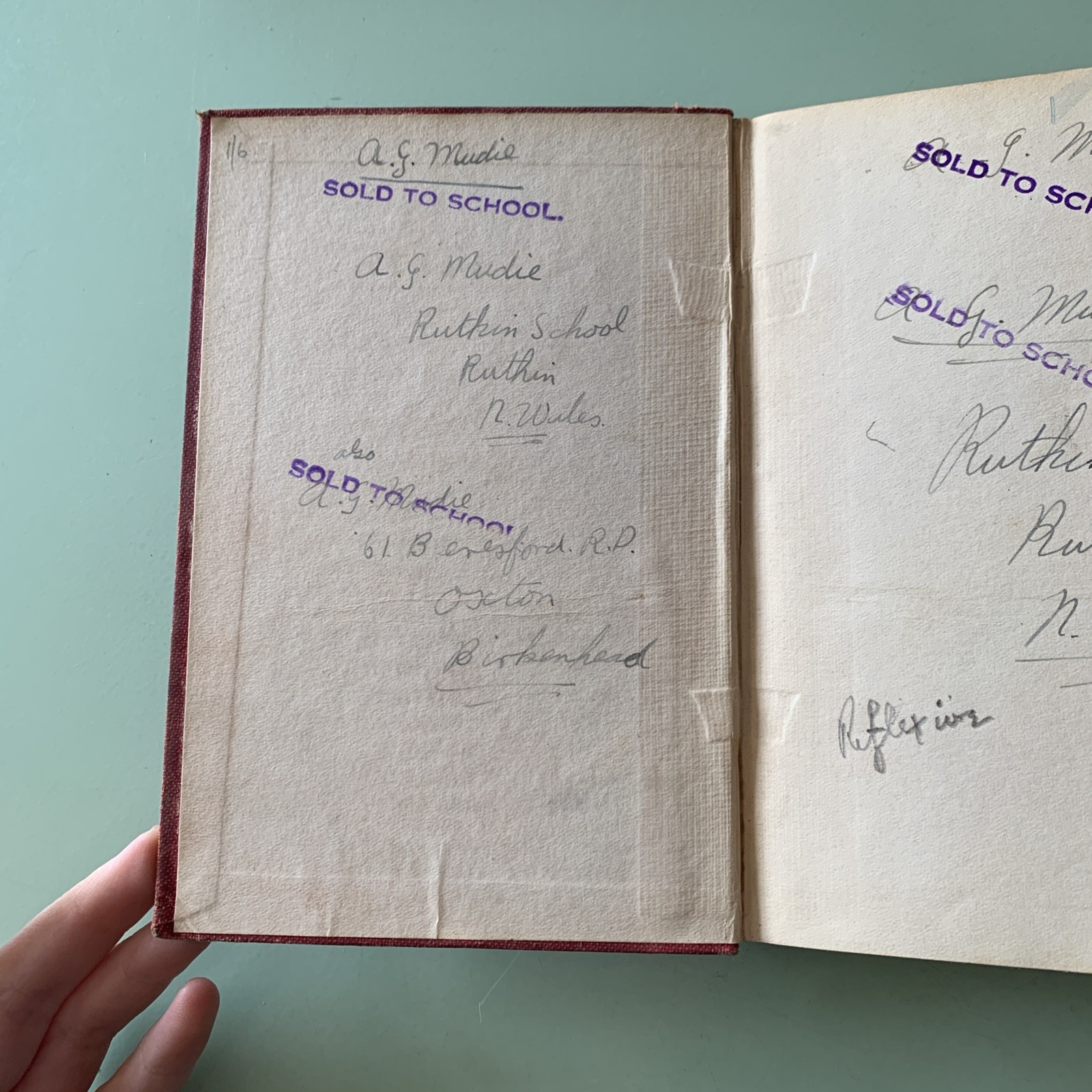 First Latin Exercise Book – J Allen, Eighth Edition, 1896, Oxford, HB
