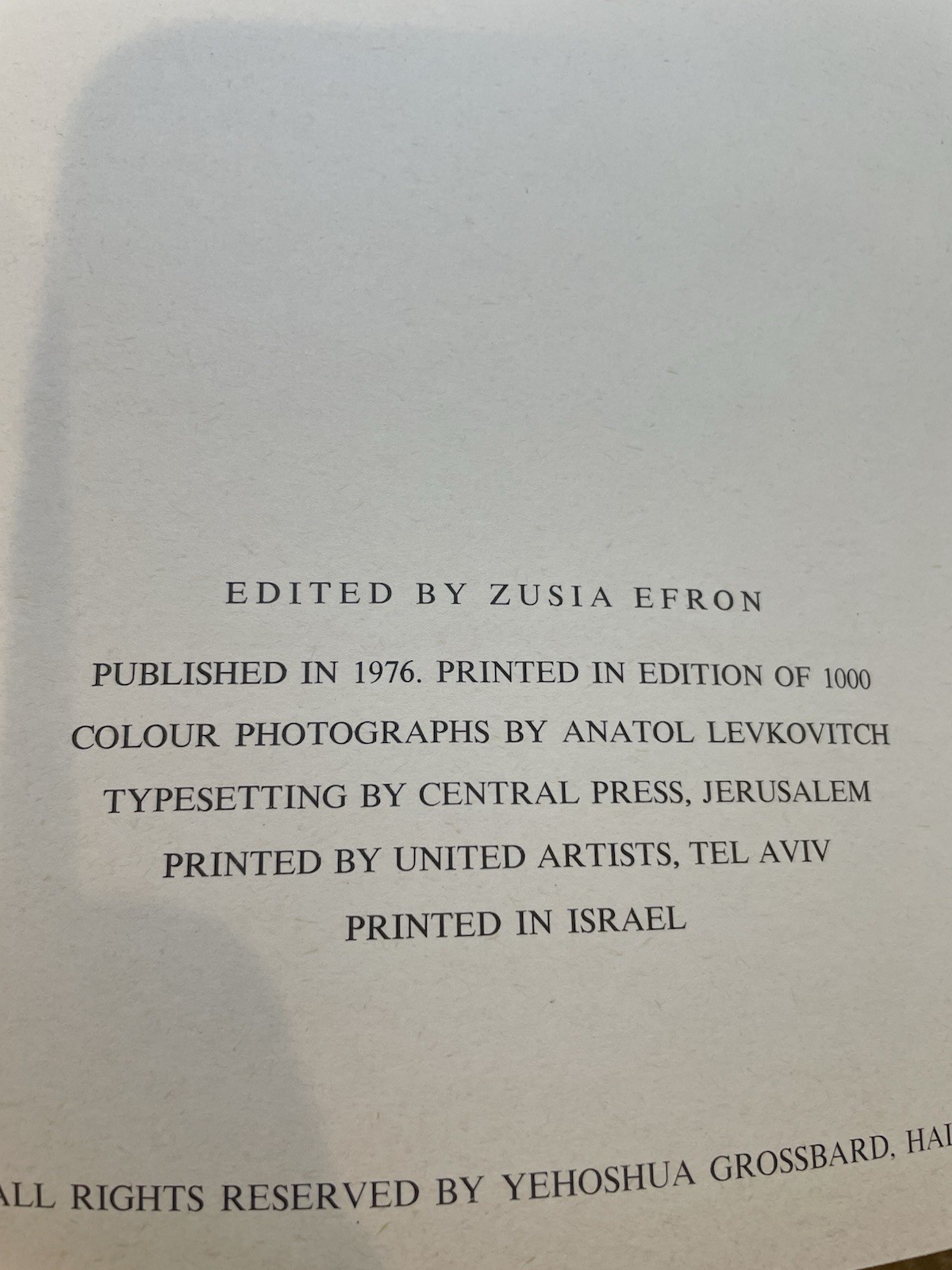 1976 Yehoshua Grossbard Signed Limited Edition Art Book W/Full Page Color Plates