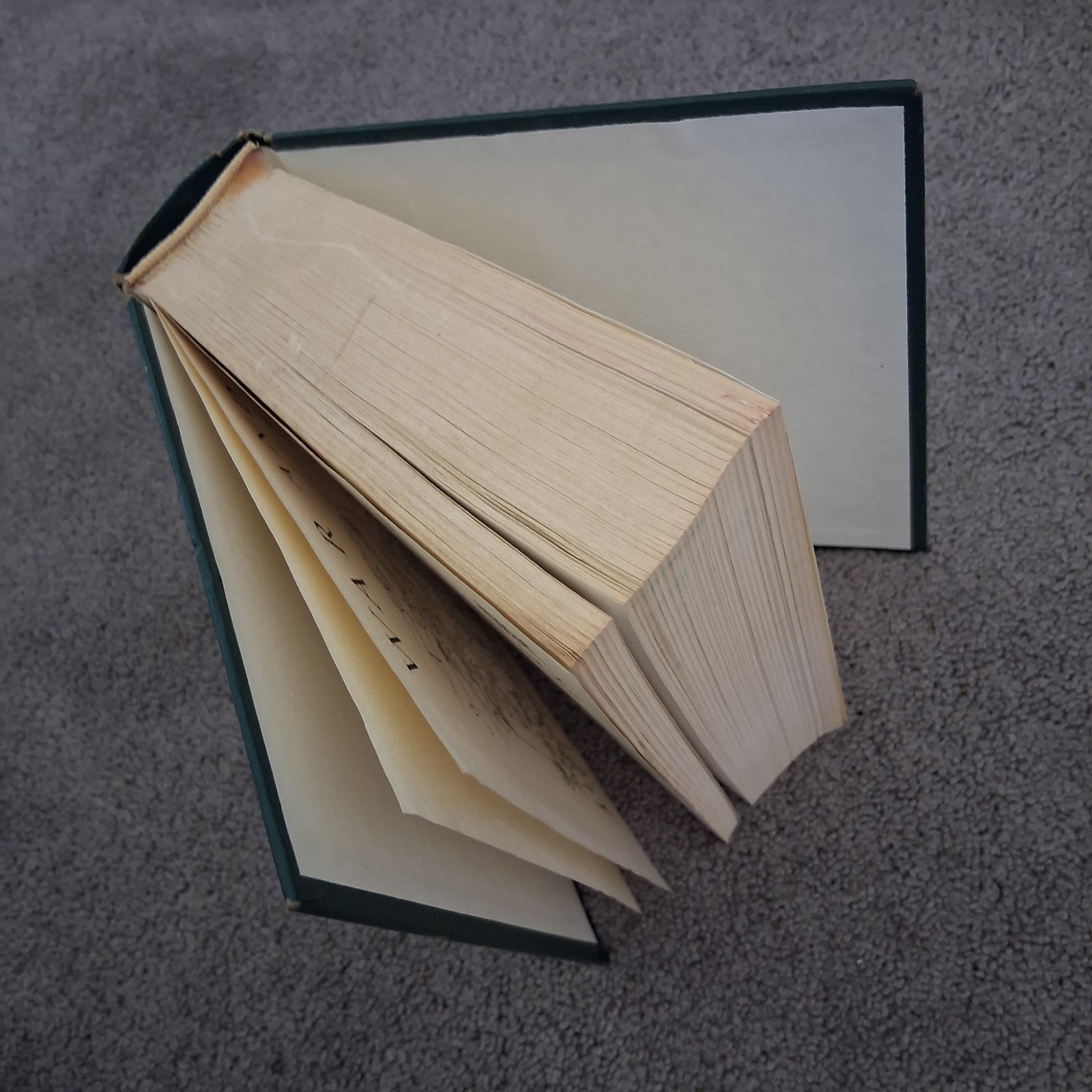 Lot of 2 VTG 1960 The Programmed Classics Green Faux Leather Hardcovers Tolstoy