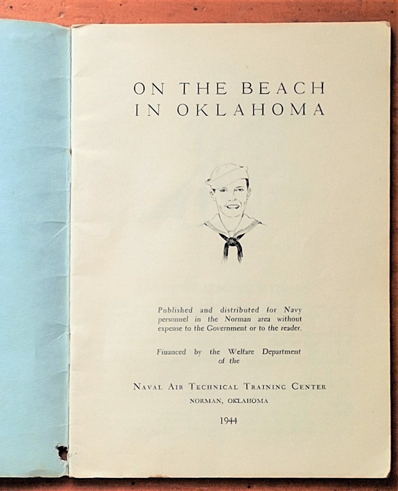 On the Beach in Oklahoma 1944 WWII Guide Book Naval Air Technical Center Norman