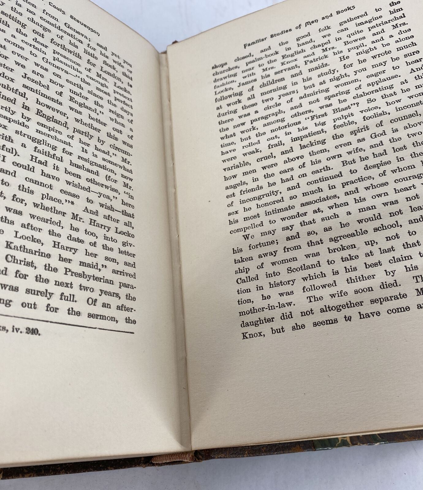 Robert Louis Stevenson Familiar Studies of Men and Books New York London Co op
