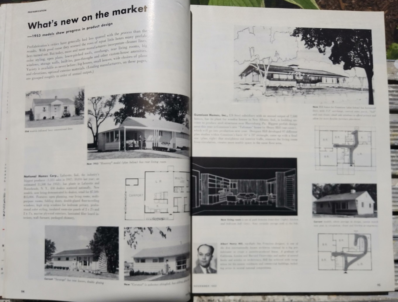 House & Home 1952 Nov Mid Century Modern MCM Architecture Prefabrication