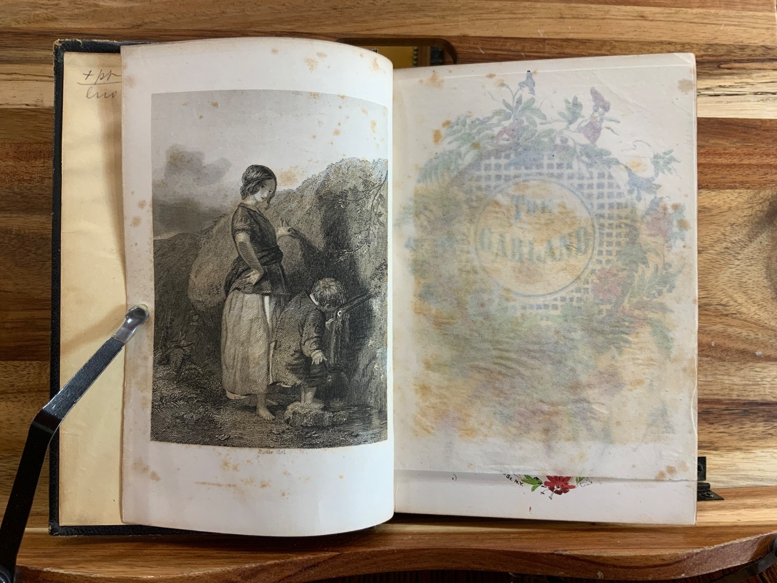 C. 1855 The Garland Token of Friendship Gift Book Emily Percival Sartain Plates