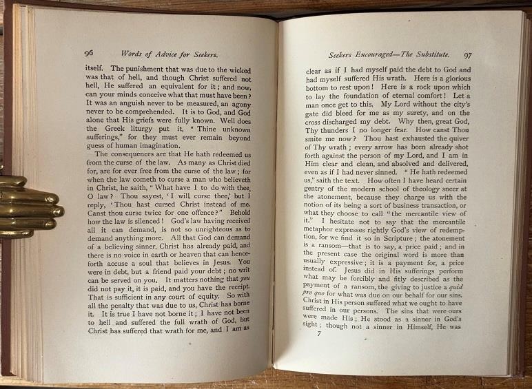 1896 1st Ed. Charles Spurgeon ‘Words of Advice For Seekers’ Baptist Theology