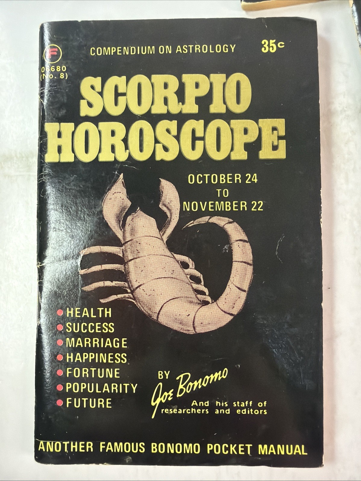 Vintage 1970s Zodiac Horoscope Book Lot – Bonomo Astrology Pocket Manuals – 11pc