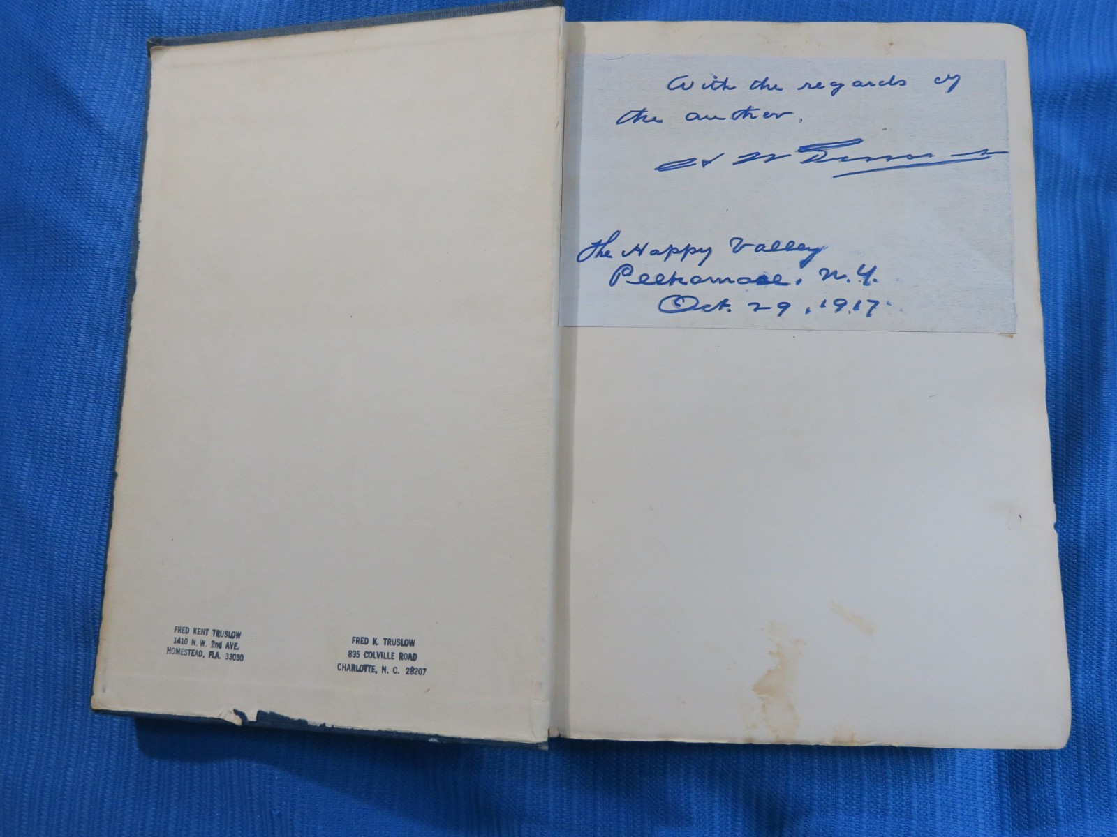 Signed Florida Enchantments, 1915 Revised Ed Photo Illus. Travel, A. W. Dimock