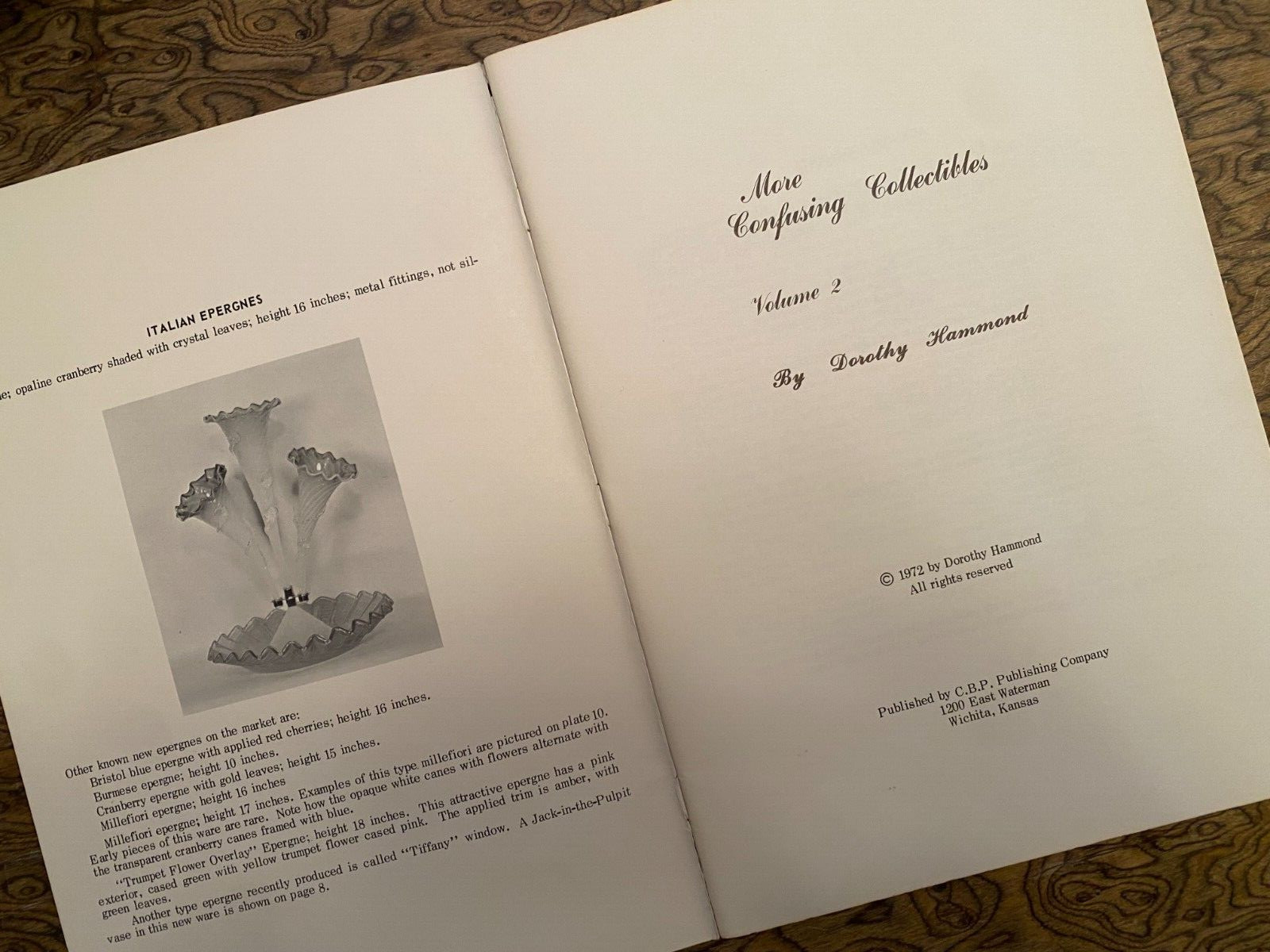 More Confusing Collectibles Volume 2 By Dorothy Hammond 1972