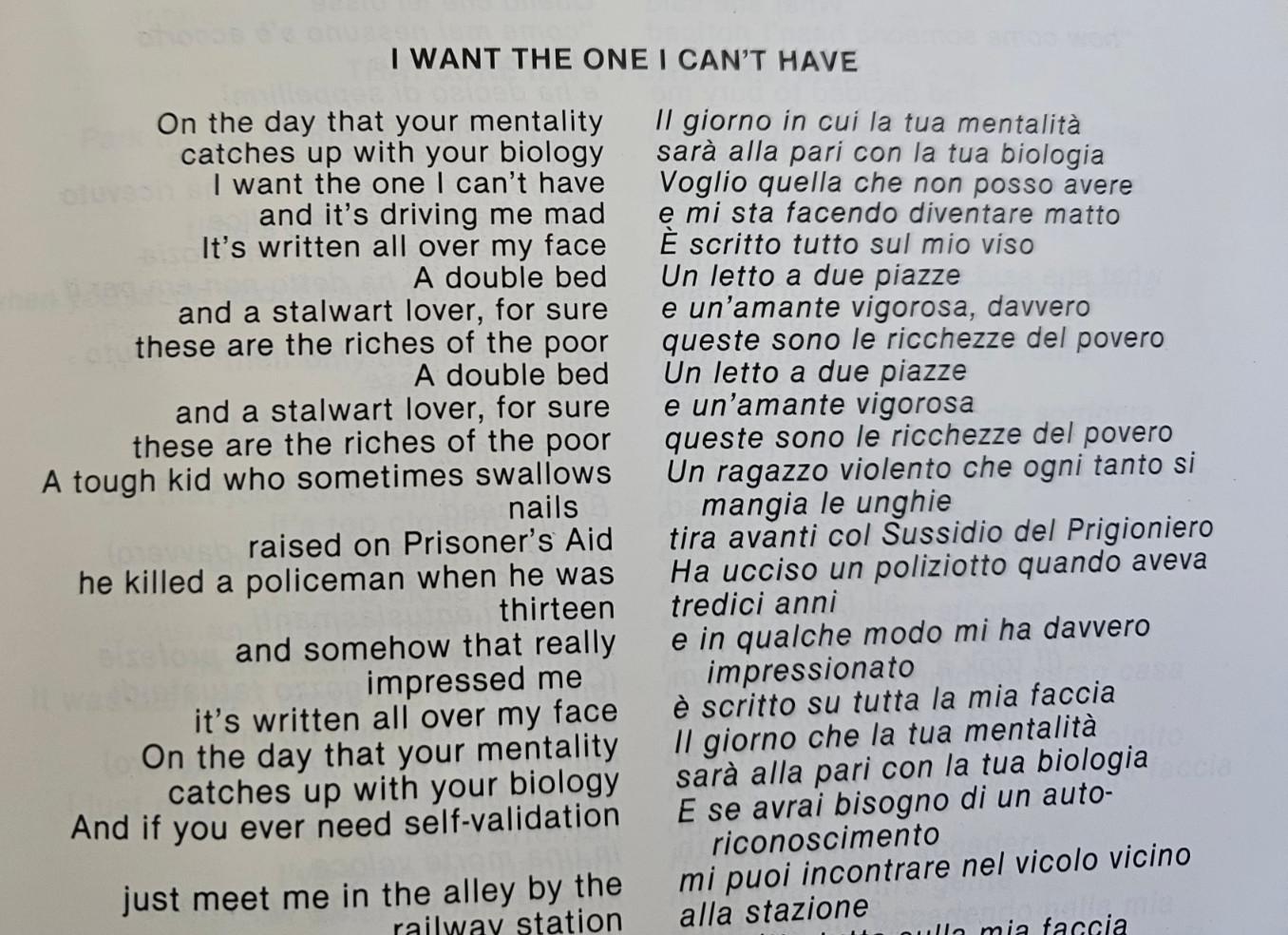 OOP Vtg SMITHS 1982-1987 BILINGUAL LYRIC BOOK Illus ITALIAN ENG +LIVE MINI-CD