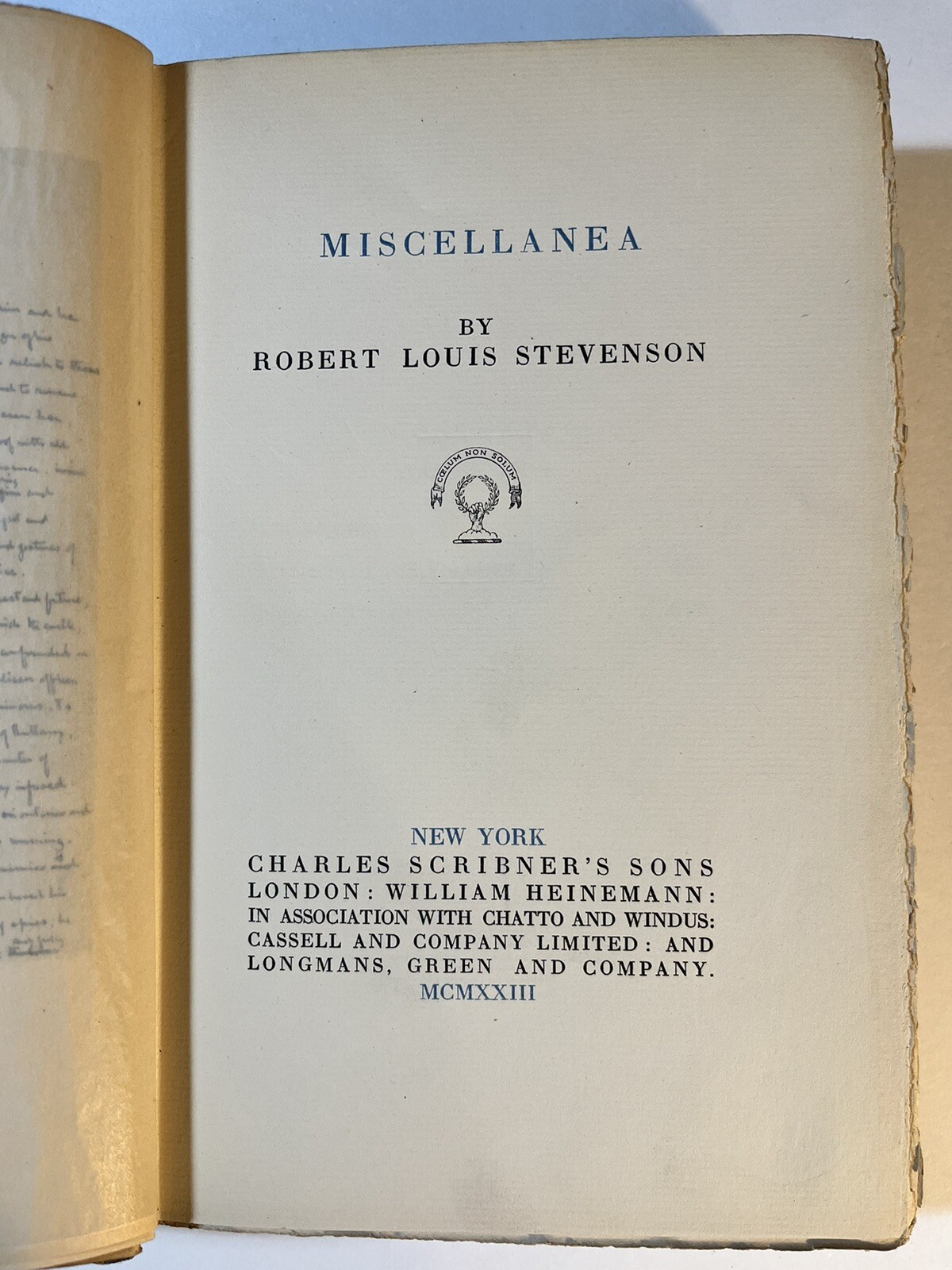 The Works of Robert Louis Stevenson, 6 Volumes, 1921-1923, Hardcover, Vintage