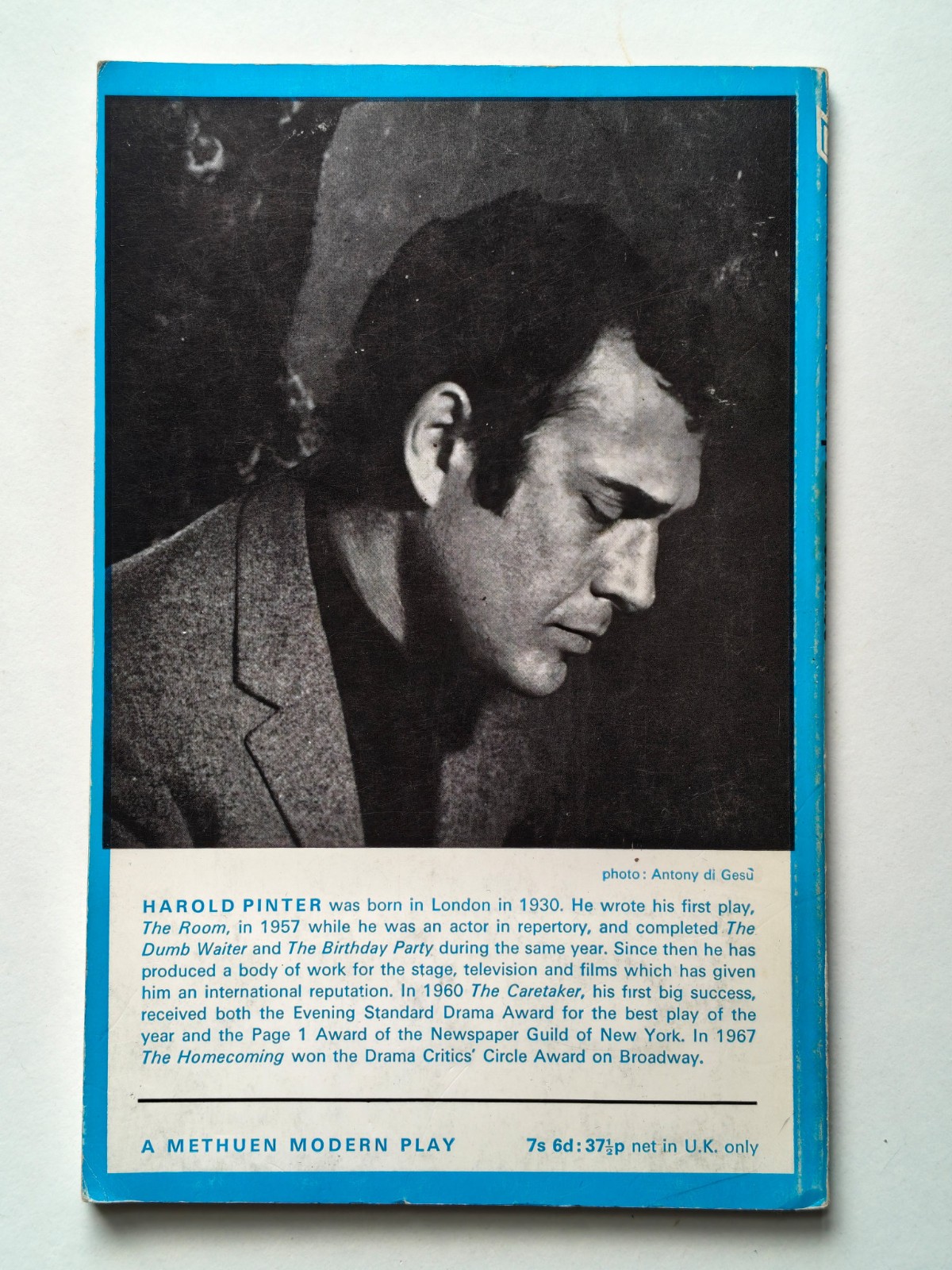 LANDSCAPE AND SILENCE – Harold Pinter – 1st Edition Paperback, 1970