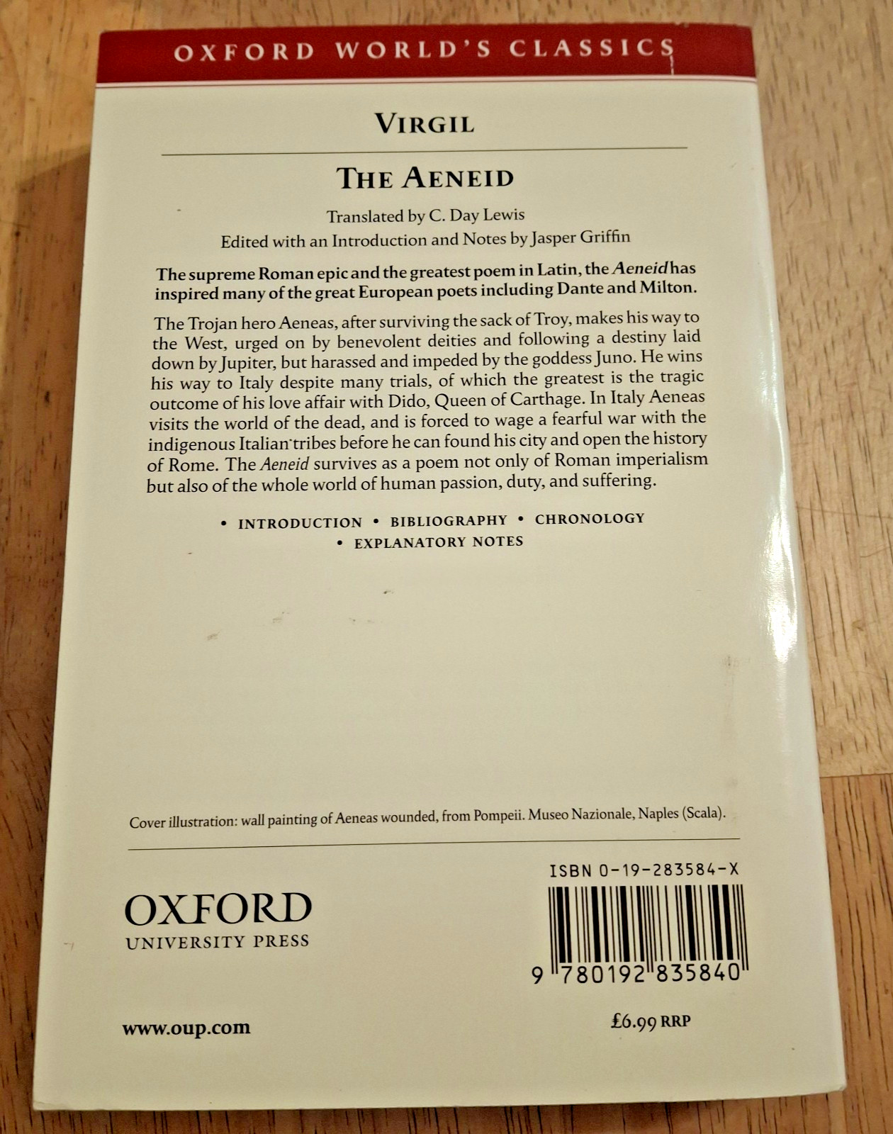 The Aeneid (Oxford World’s Classics) by Virgil Paperback Book The Fast Free