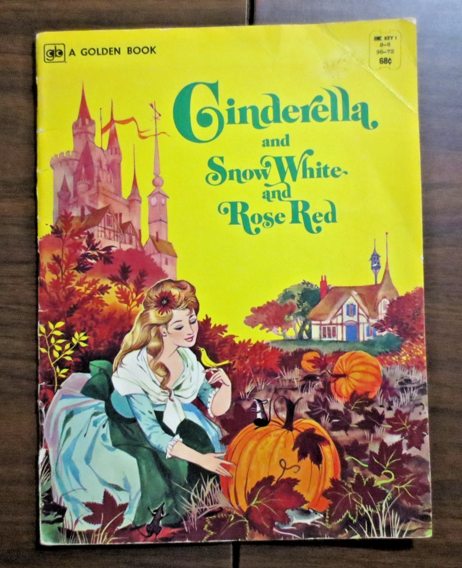 Cinderella and Snow White, and Rose Red Vtg. Paperback Golden Book 1962 G. Laite