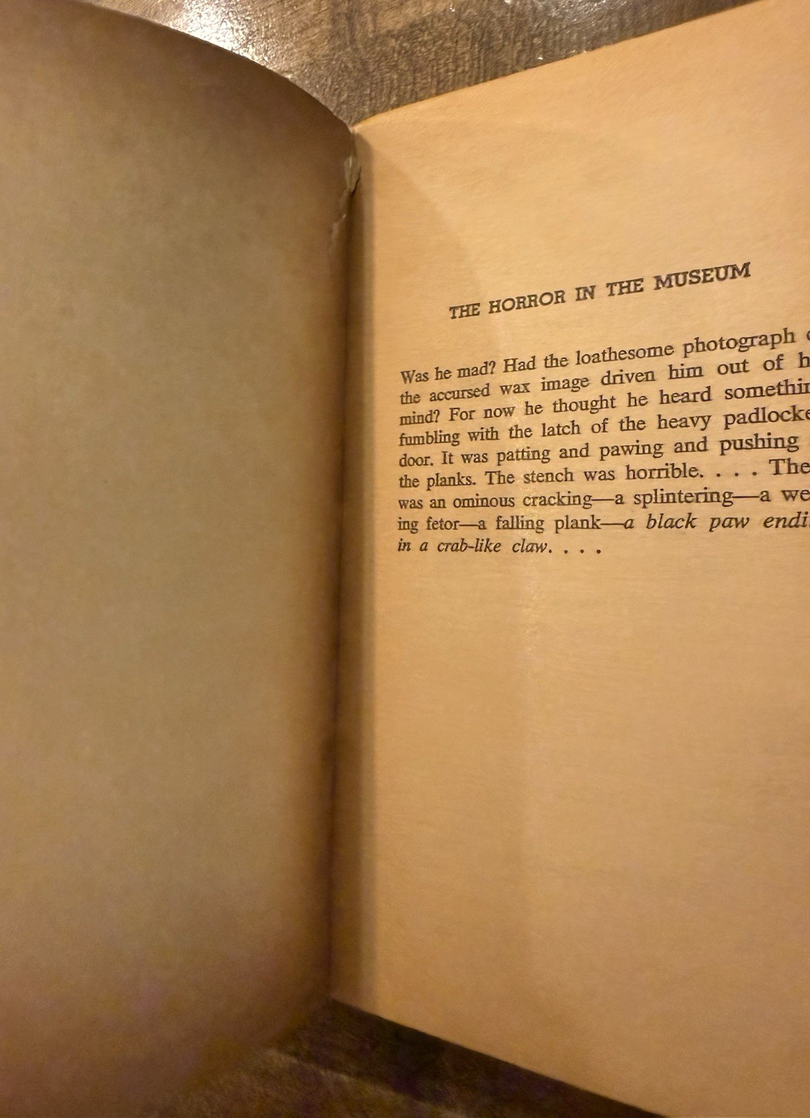Horror in the Museum PB H. P. Lovecraft Weird Fiction Beagle 1971 1st Printing