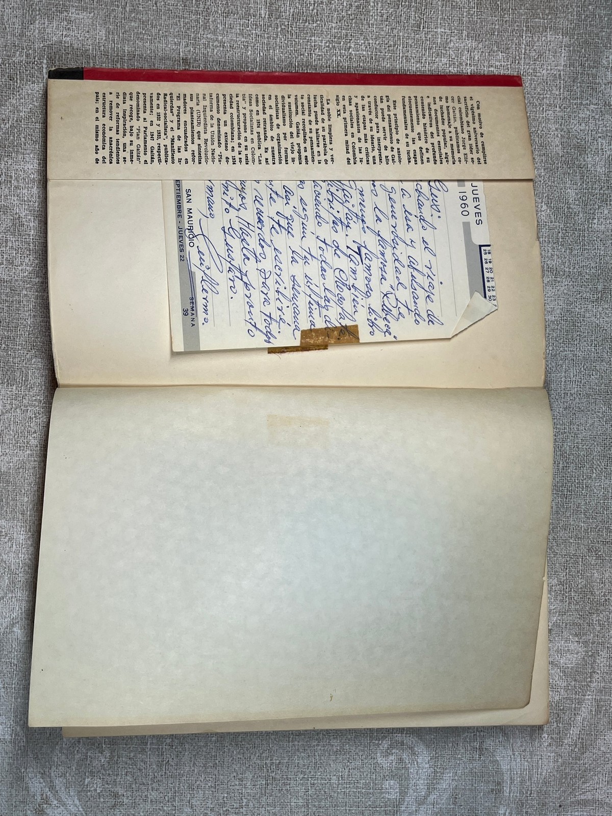 1968 Gaitan Antología de su pensamiento Paperback Ediciones Suramerica