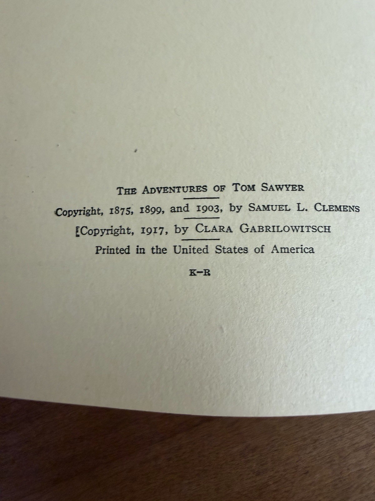 THE ADVENTURES OF TOM SAWYER Mark Twain Illustrated 1917 Harper & Brothers HC
