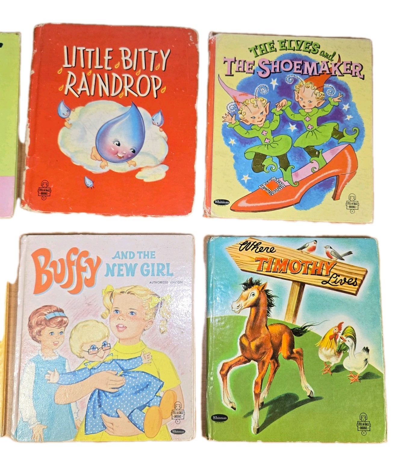 Tell-A-Tale Vintage Hard Cover Books – Lot of 13 Various Titles