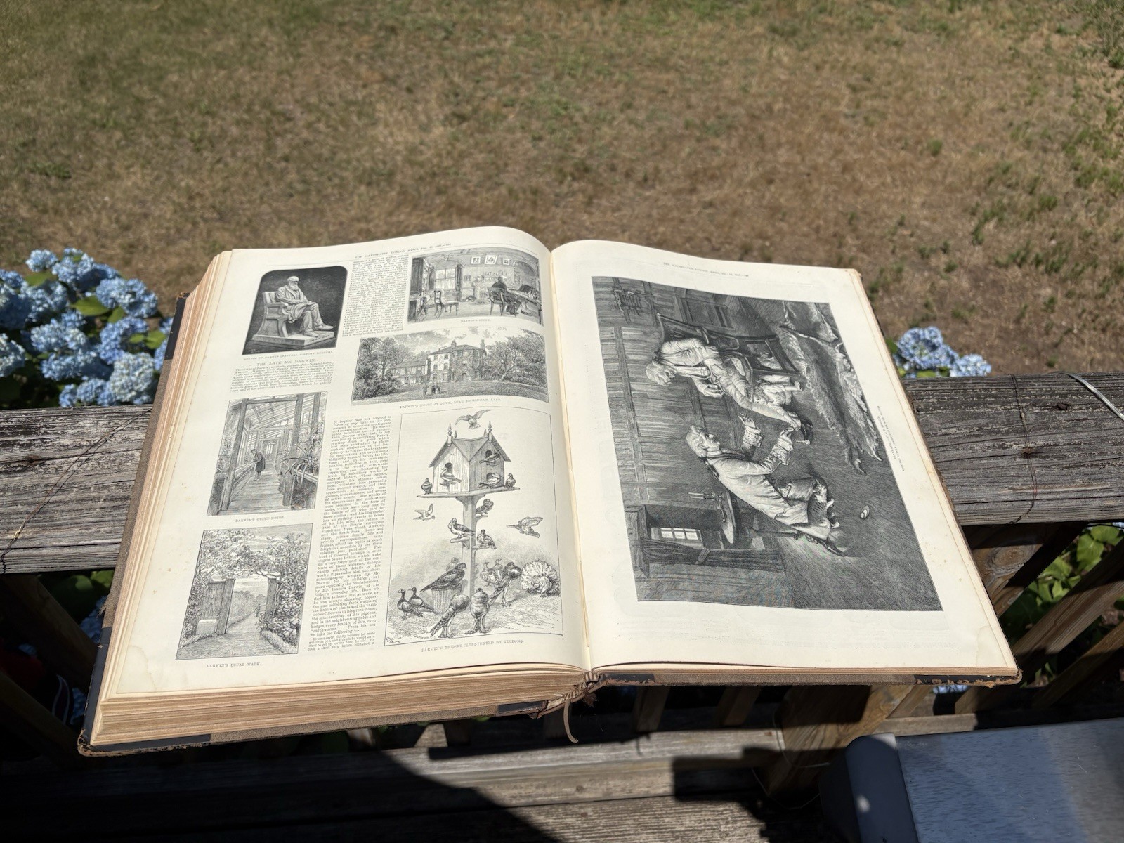 Antique Large Book “The Illustrated London News” 1887 July To December Vol XCI