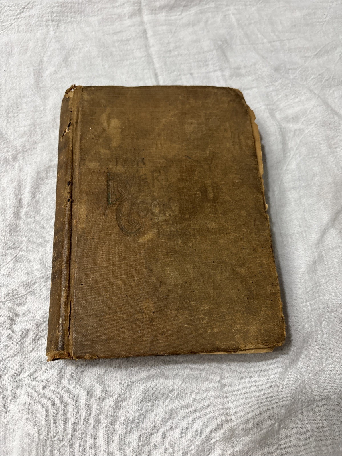 1892 Antique Cook Book Everyday Cookbook Illustrated Miss E Neil