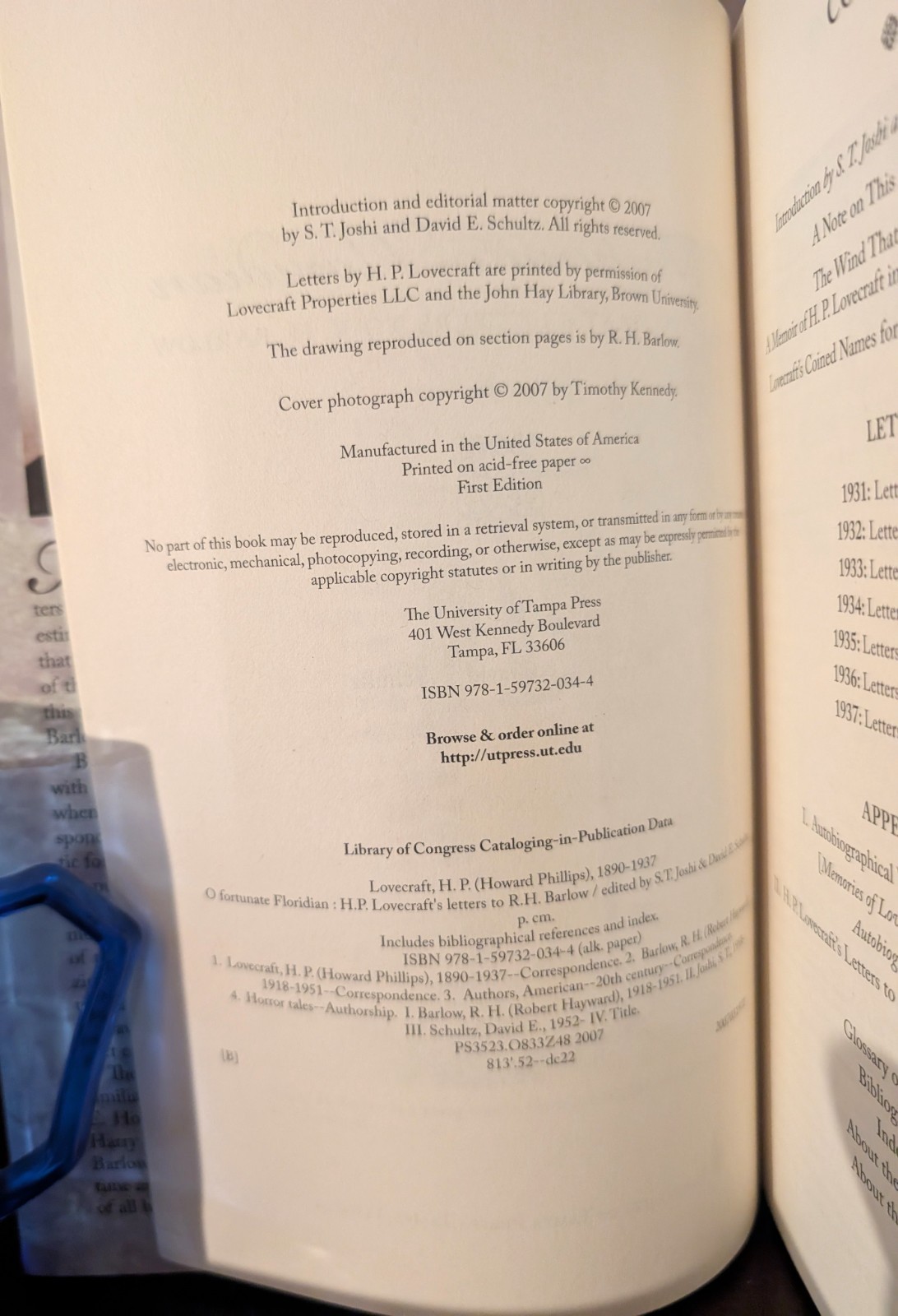 H. P. Lovecraft – O Fortunate Floridian! -ltd. to 50 numbered signed copies