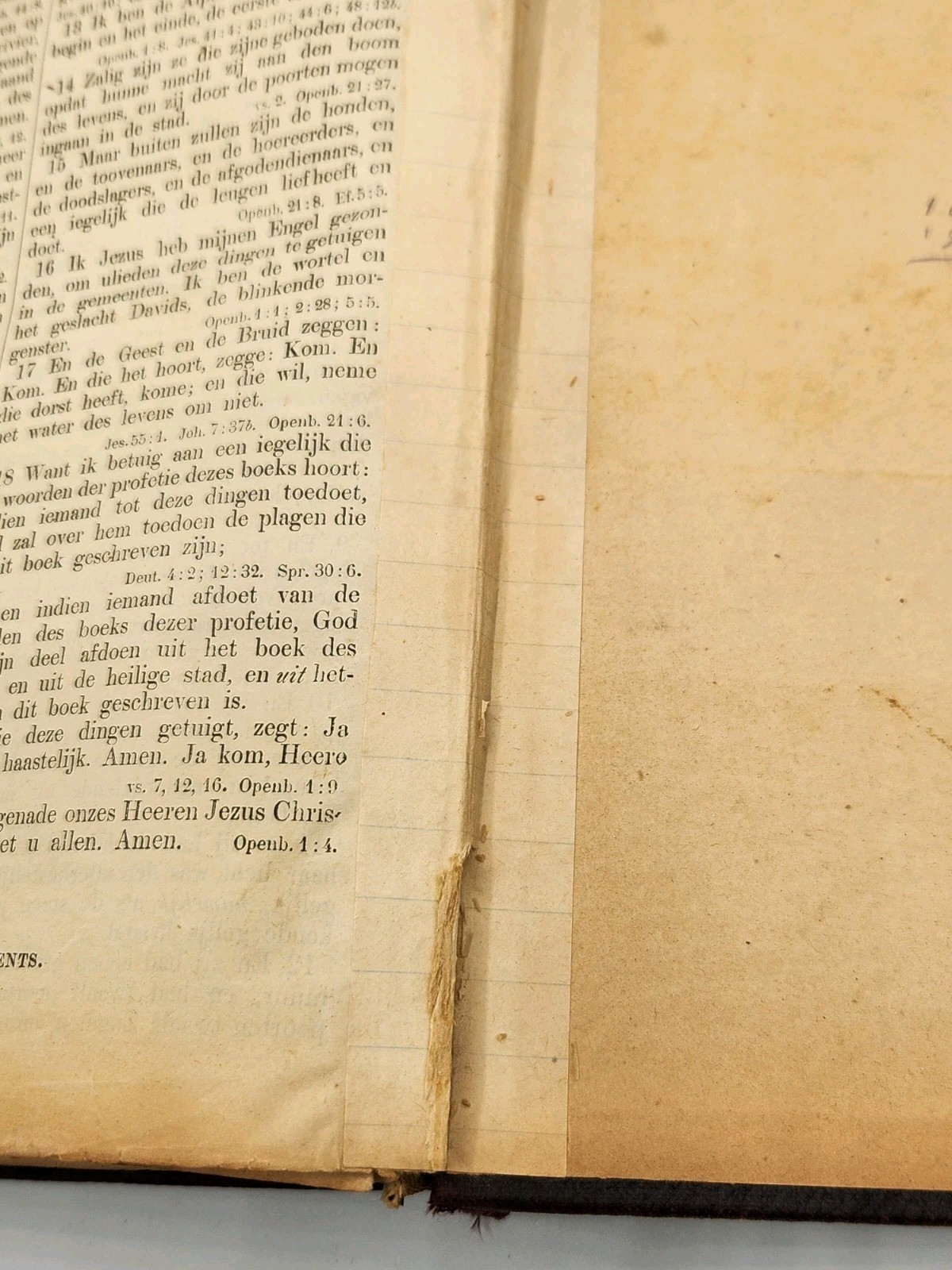 Antique 1902 Bijbel Amsterdam Dutch Netherlands Bible Old New Testament